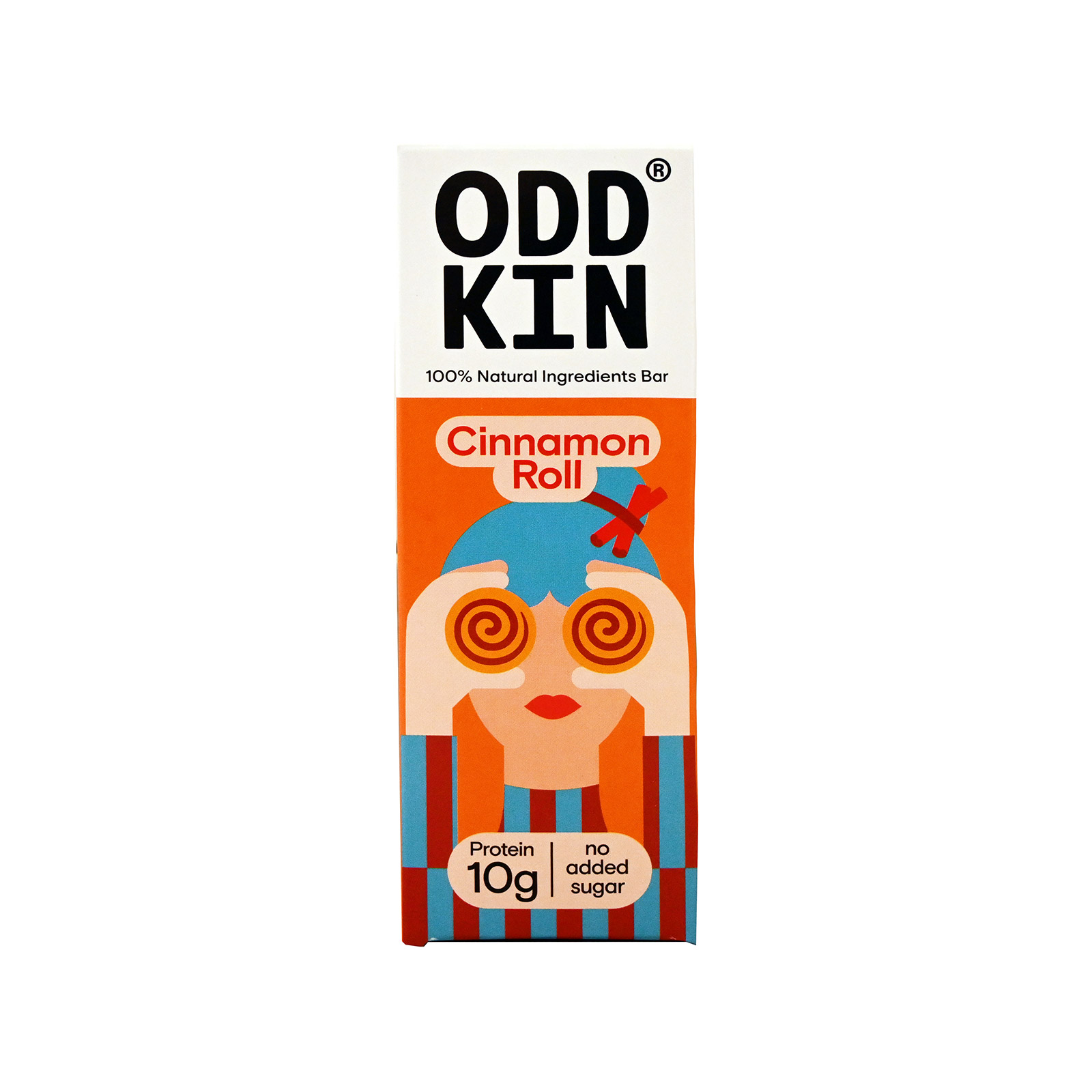 Oddkin μπάρα χουρμά cinnamon roll 50g εικόνα 1