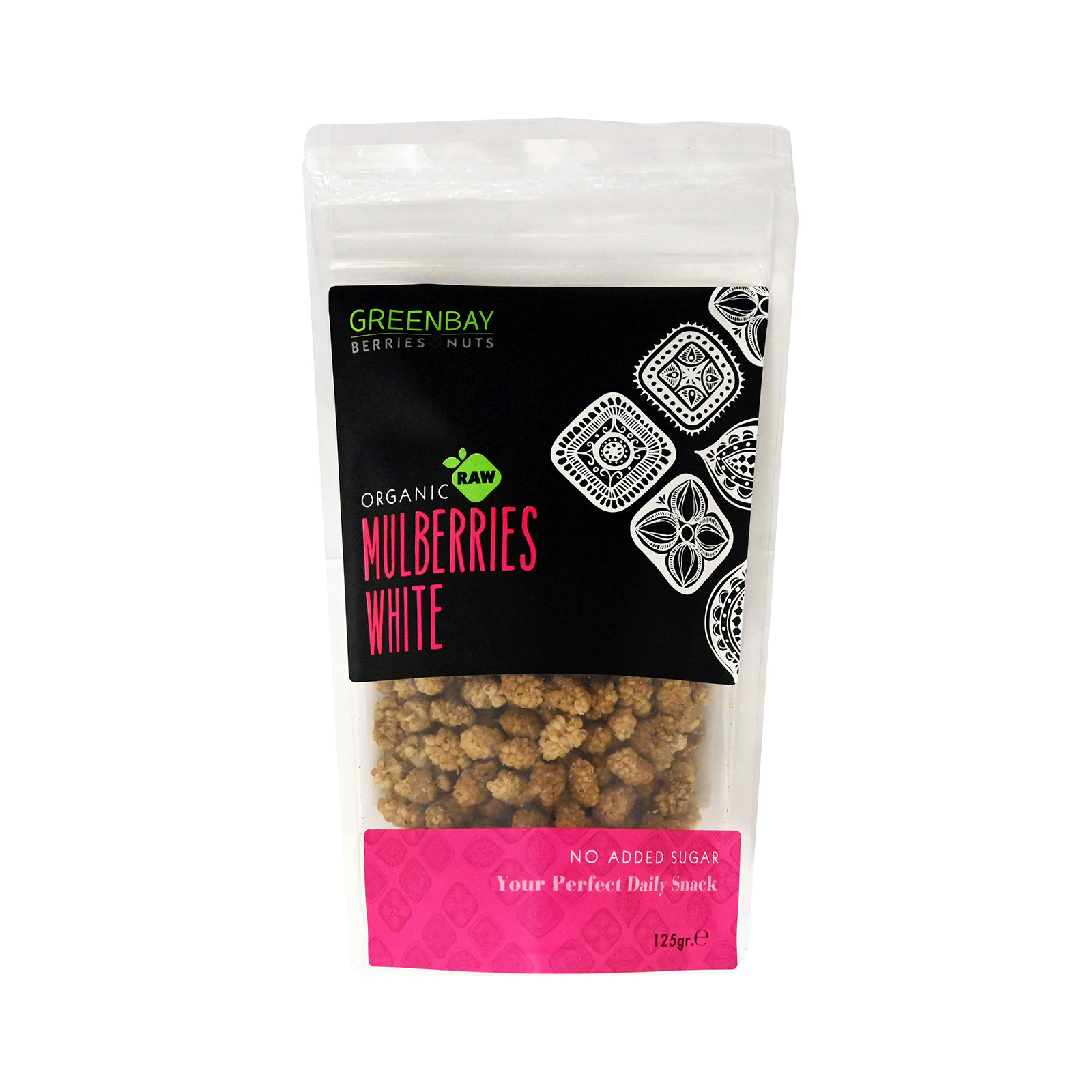 Greenbay Berries & nuts μούρα λευκά φρούτα αποξηραμένα χωρίς ζάχαρη 125g εικόνα 1