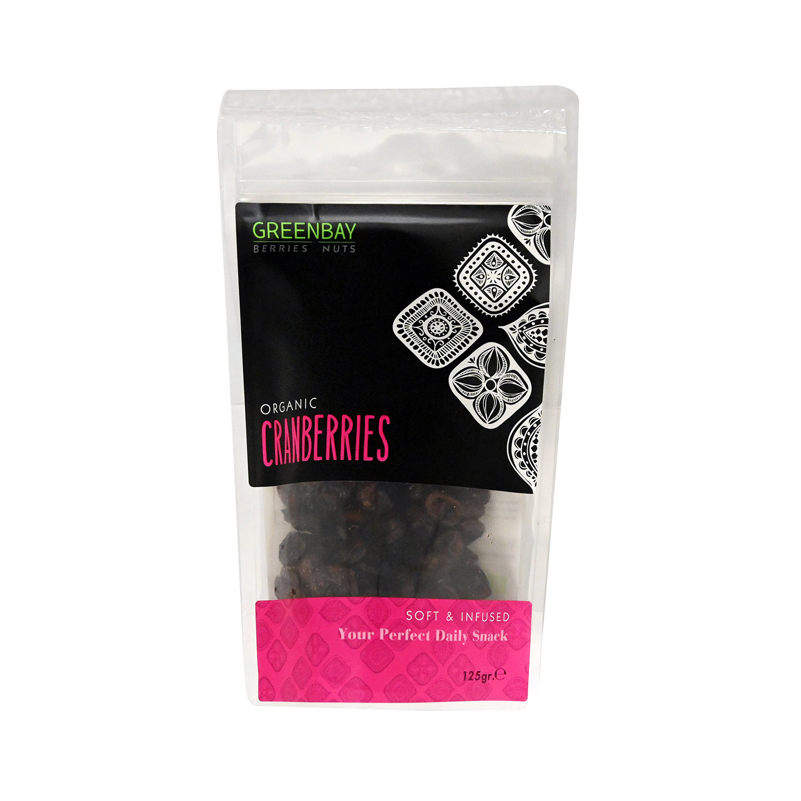 Greenbay Berries & nuts cranberry φρούτα αποξηραμένα 125g εικόνα 1