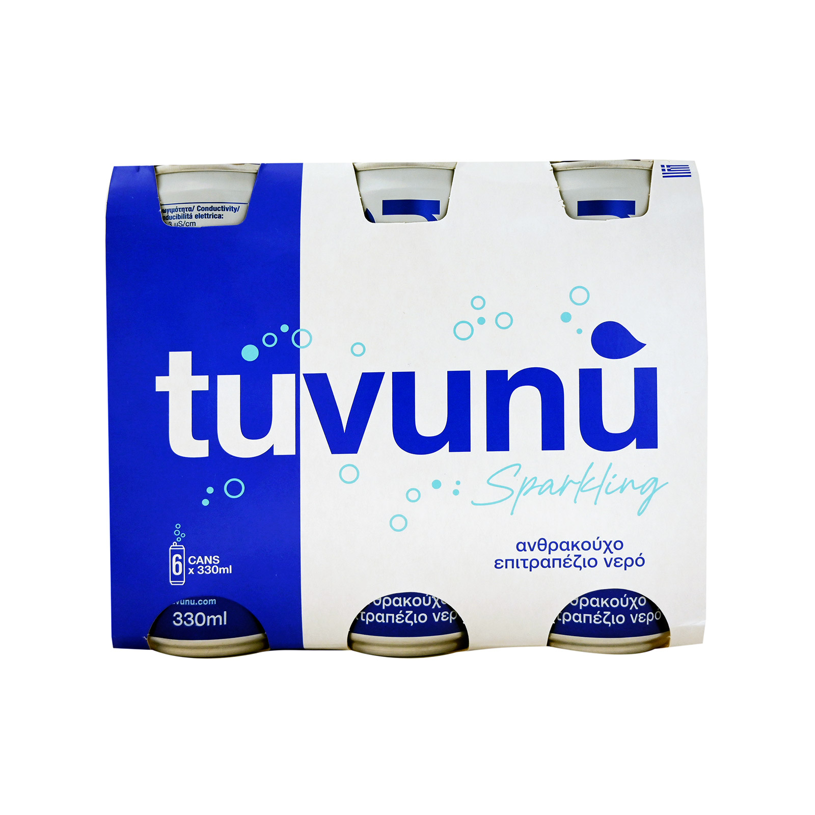 Tuvunu ανθρακούχο νερό 6x330ml εικόνα 1