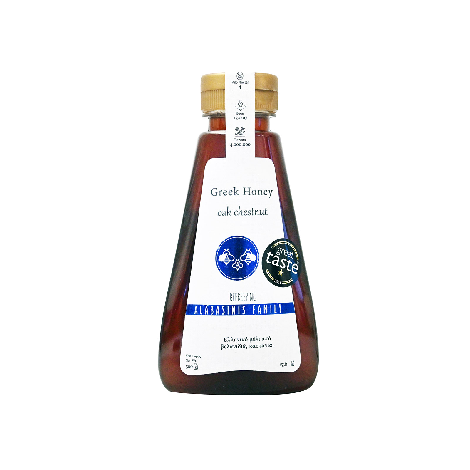 Οικογένεια Αλαμπασύνη μέλι βελανιδιάς & καστανιάς 500g εικόνα 1