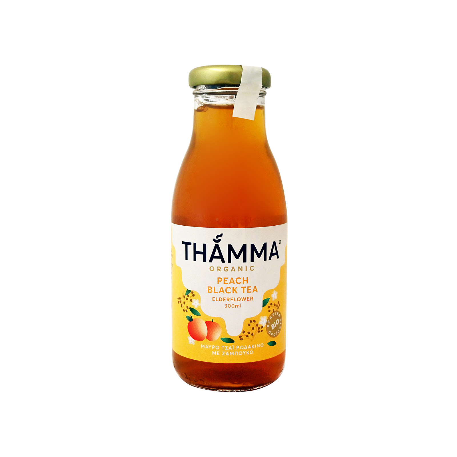 Thamma black tea peach 300ml image 1