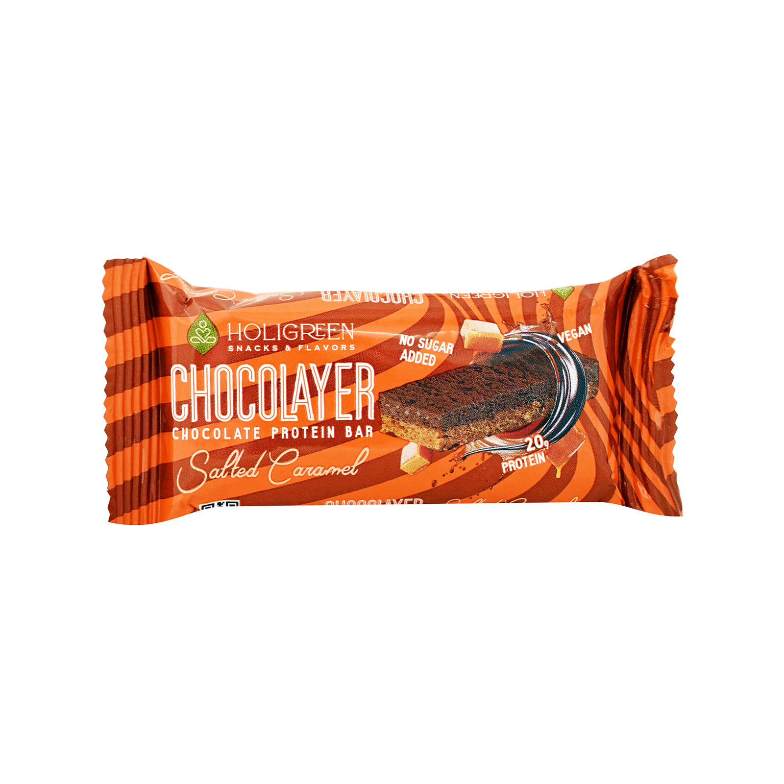 Holigreen Caramel protein bar Salt 60g image 1