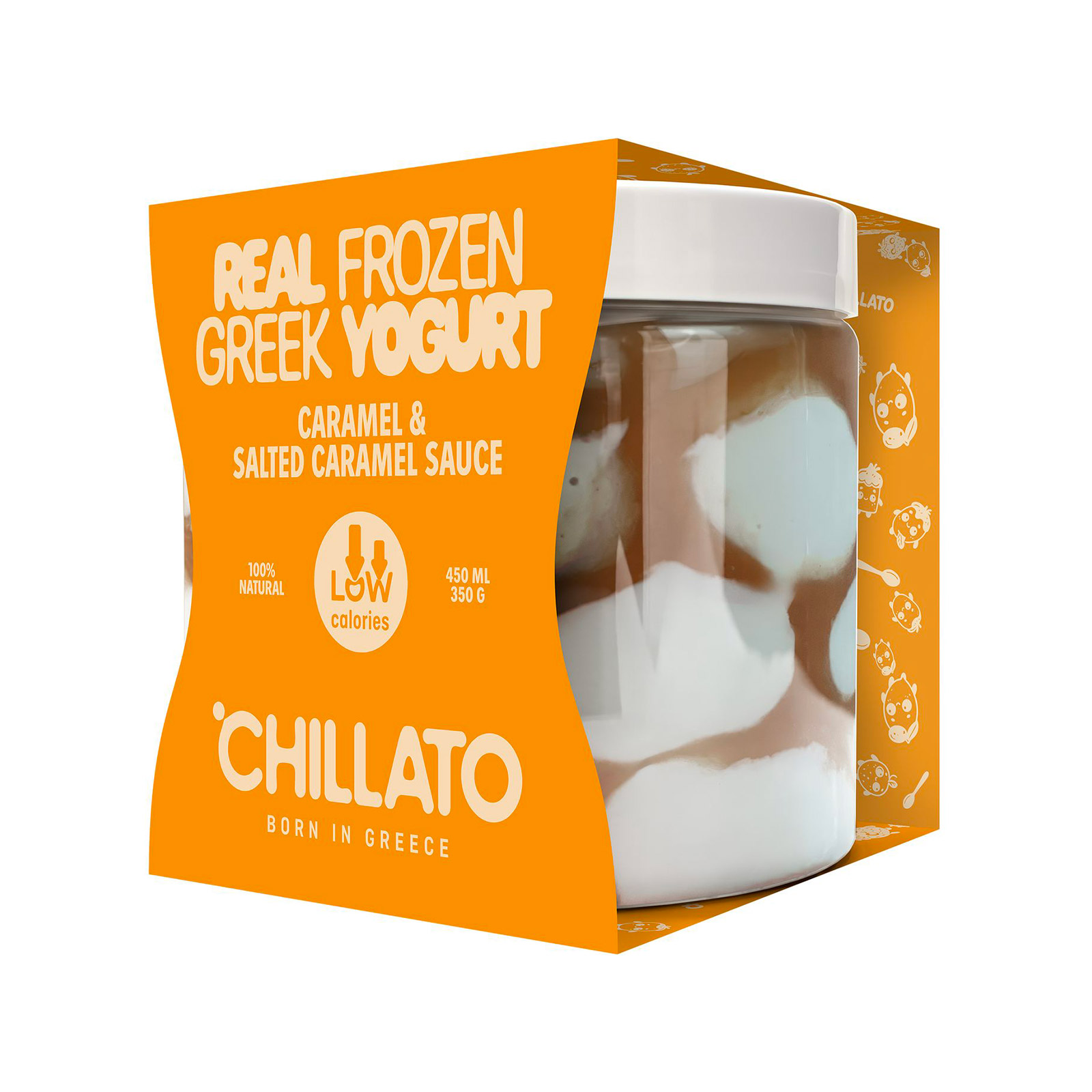 Chillato And Ice frozen yogurt caramel & salted caramel sauce 380g image 1