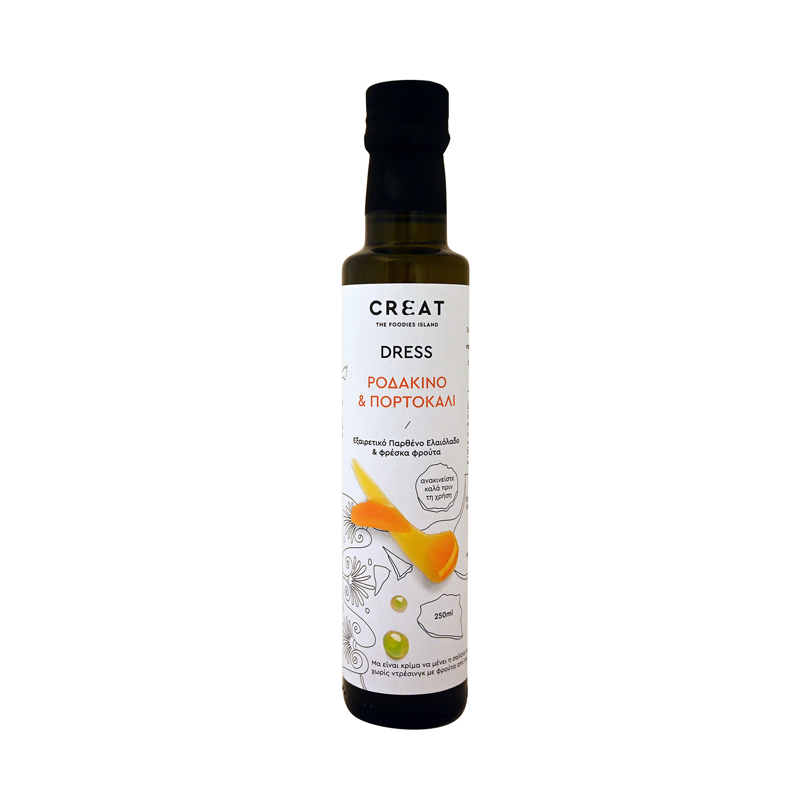 Creat Dress σάλτσα ντρέσινγκ ροδάκινο & πορτοκάλι 250ml εικόνα 1