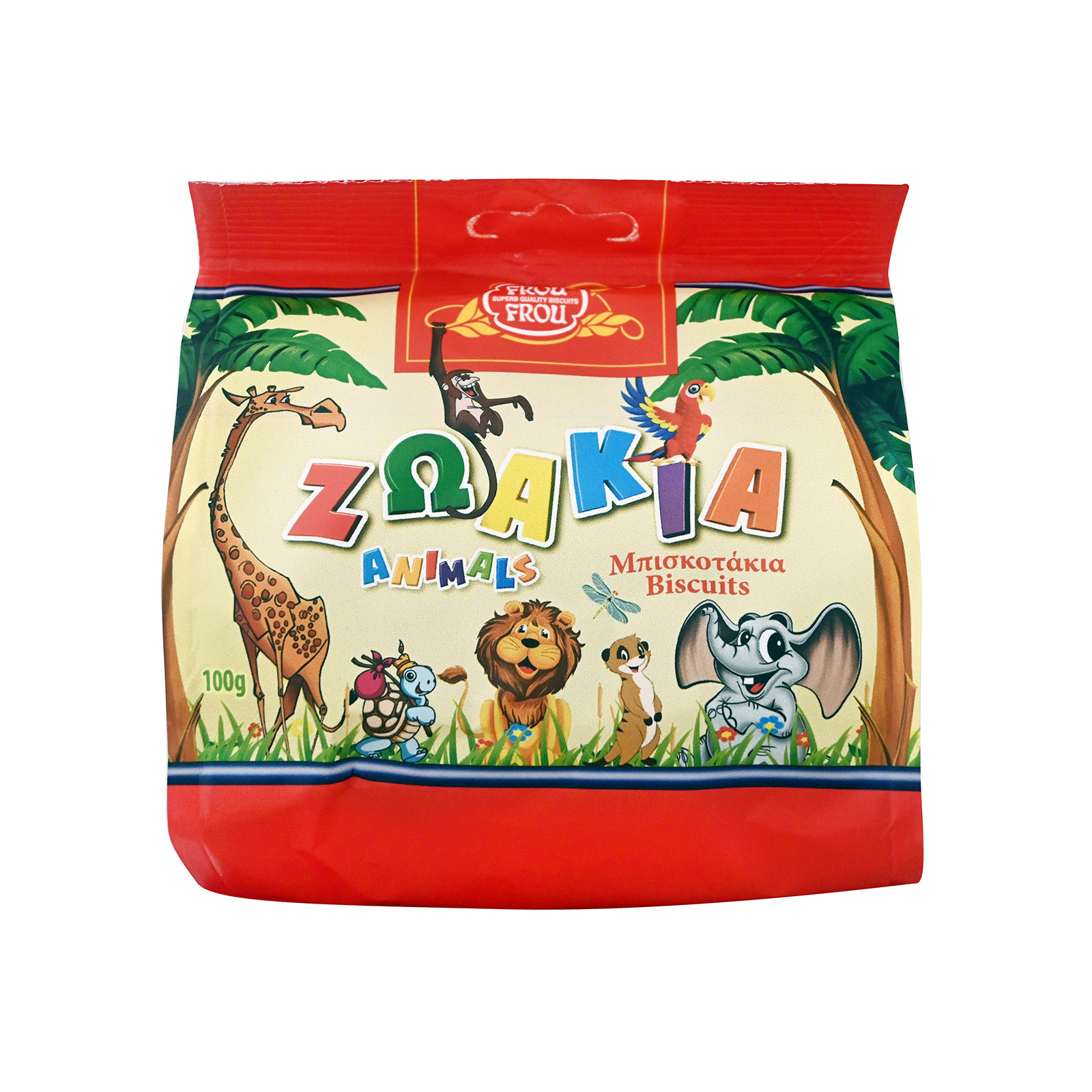 Frou Frou Ζωάκια μπισκοτάκια 100g εικόνα 1