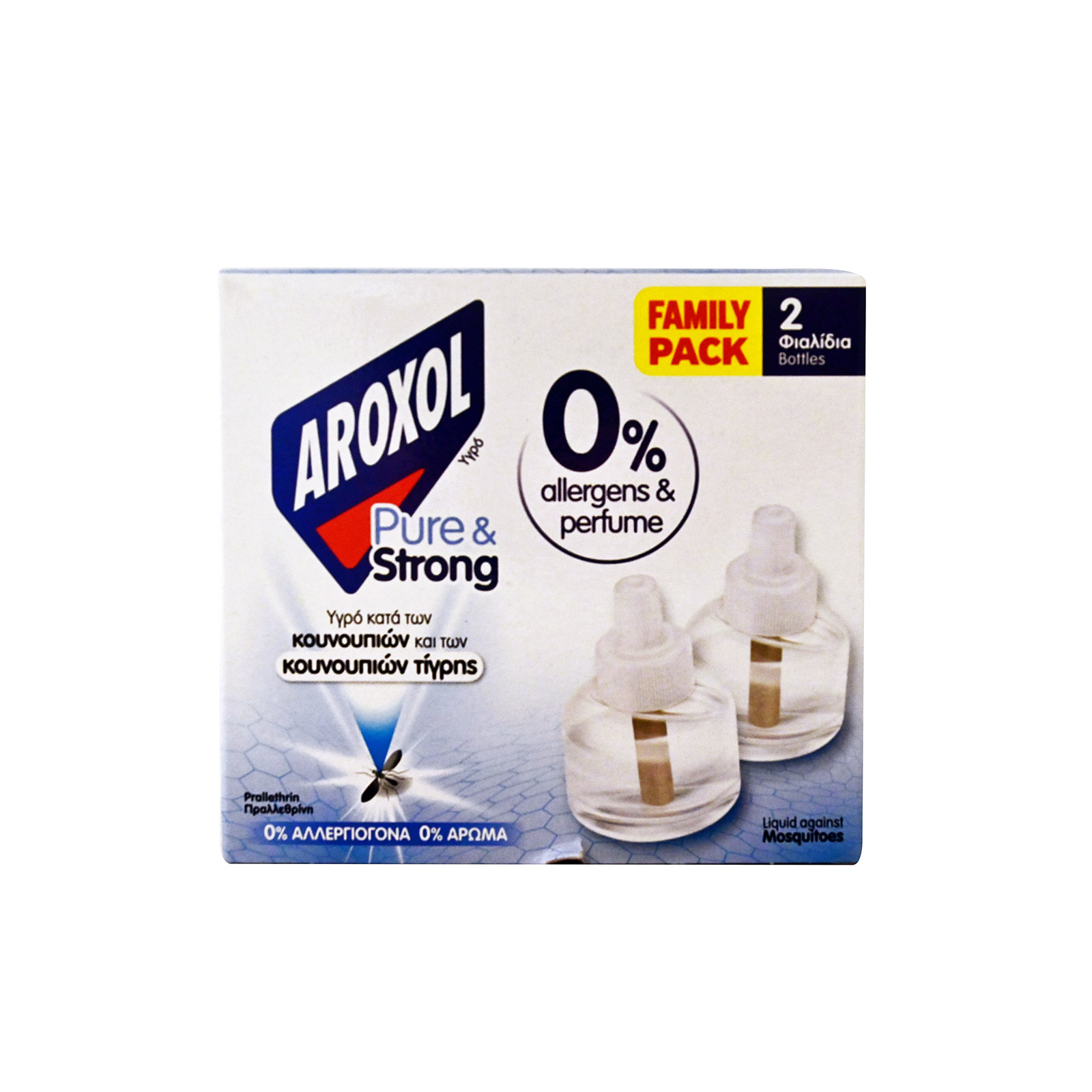 Aroxol Pure & Strong υγρό αντικουνουπικό 2x25ml εικόνα 1