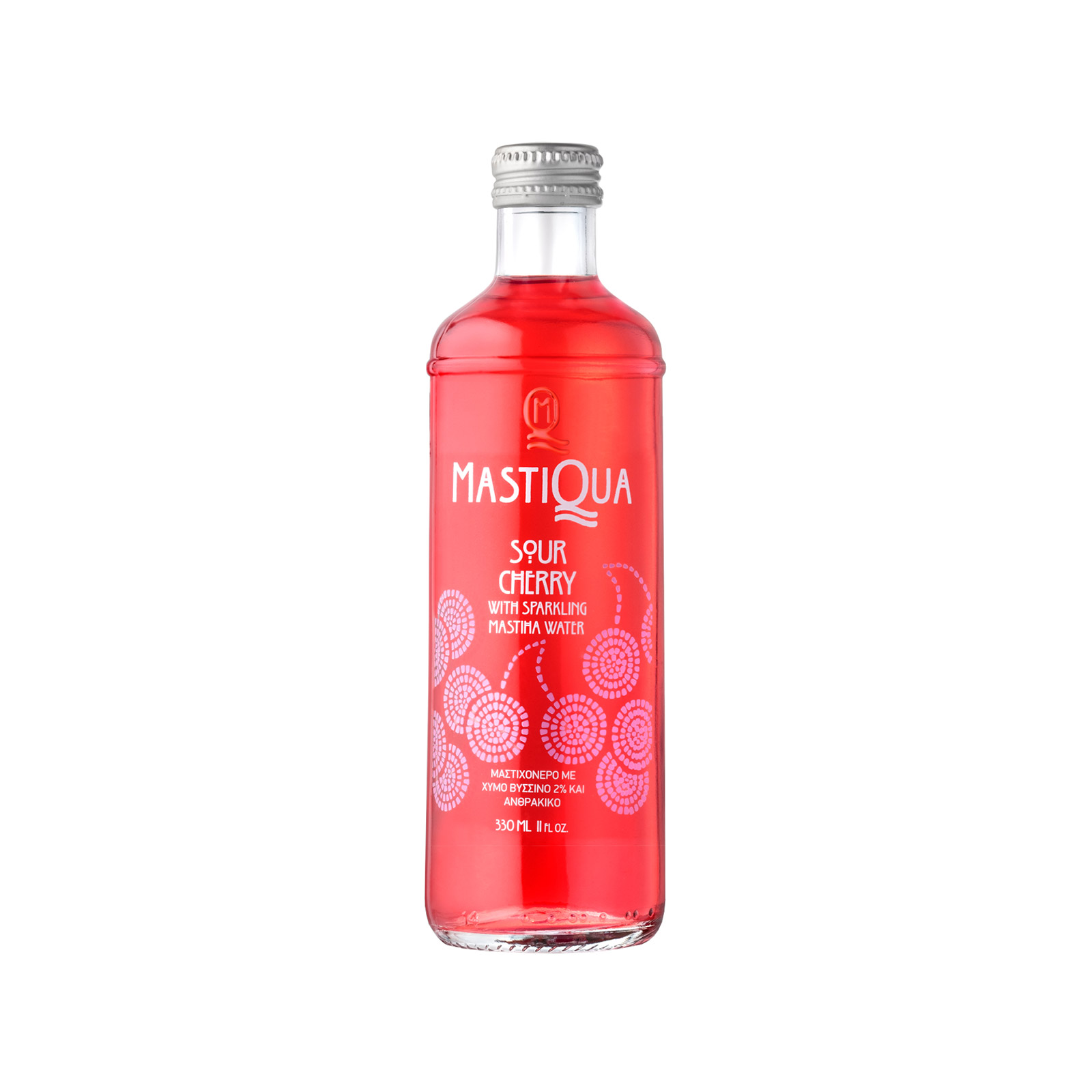 Mastiqua ανθρακούχο νερό sour cherry 330ml εικόνα 1