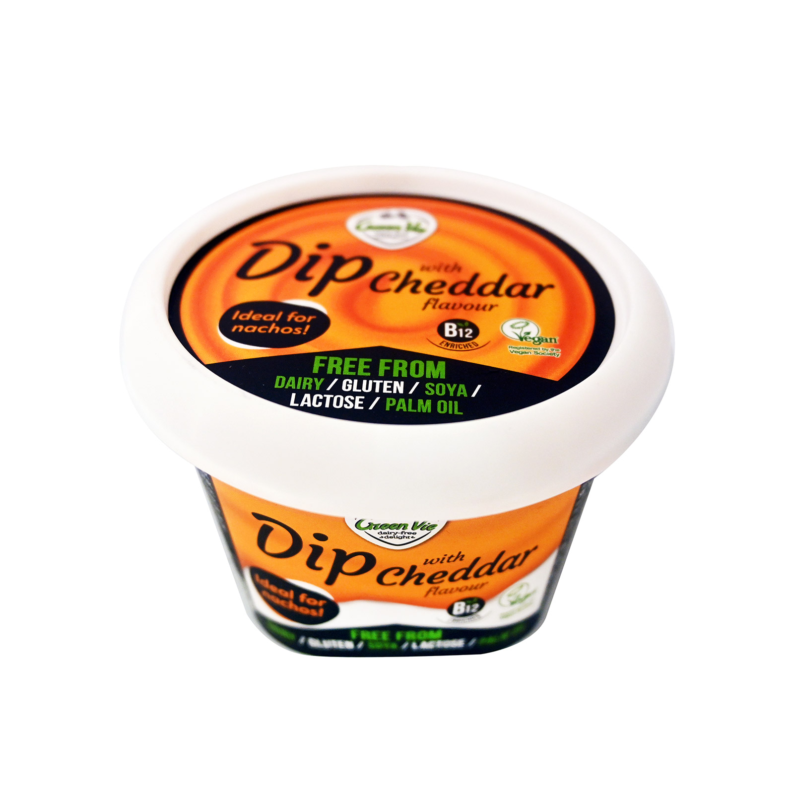 Green Vie φυτικό προϊόν γεύση dip cheddar 200g εικόνα 1