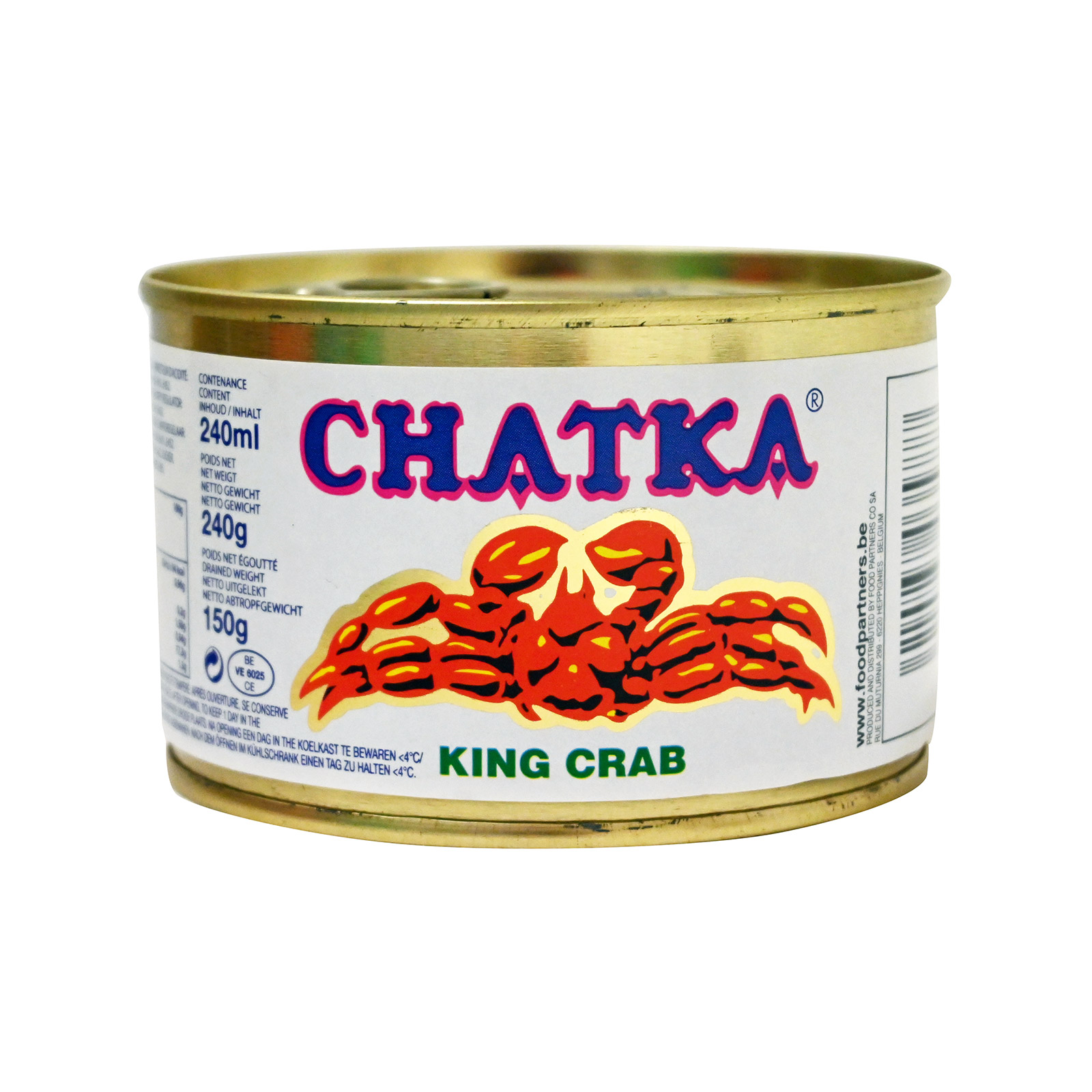 Chatka King Crab Crab in Water 240g (drained weight 150g) image 1