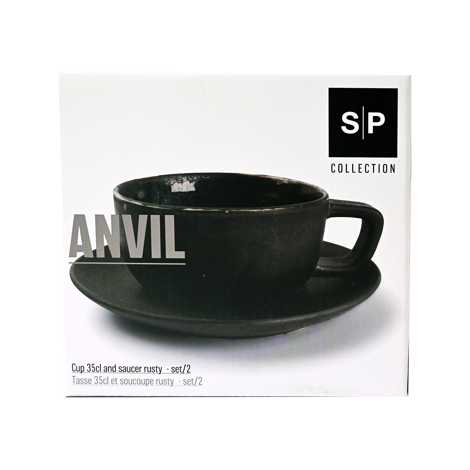 Salt & Pepper Anvil 803505 κούπα με πιατάκι 2τεμ εικόνα 1