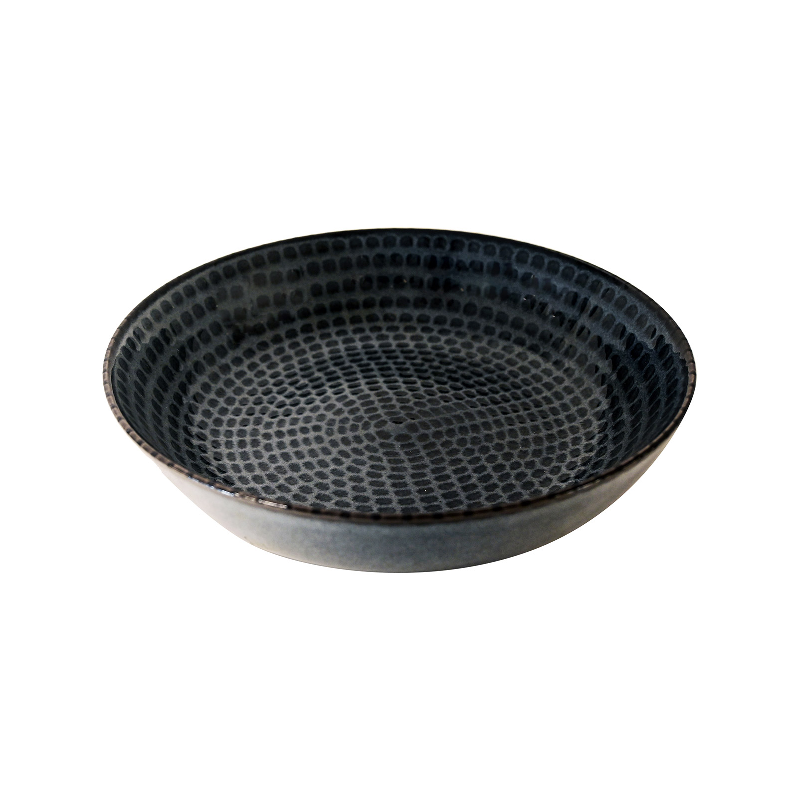 Salt & Pepper 850265 πιάτο βαθύ grey stitch εικόνα 1