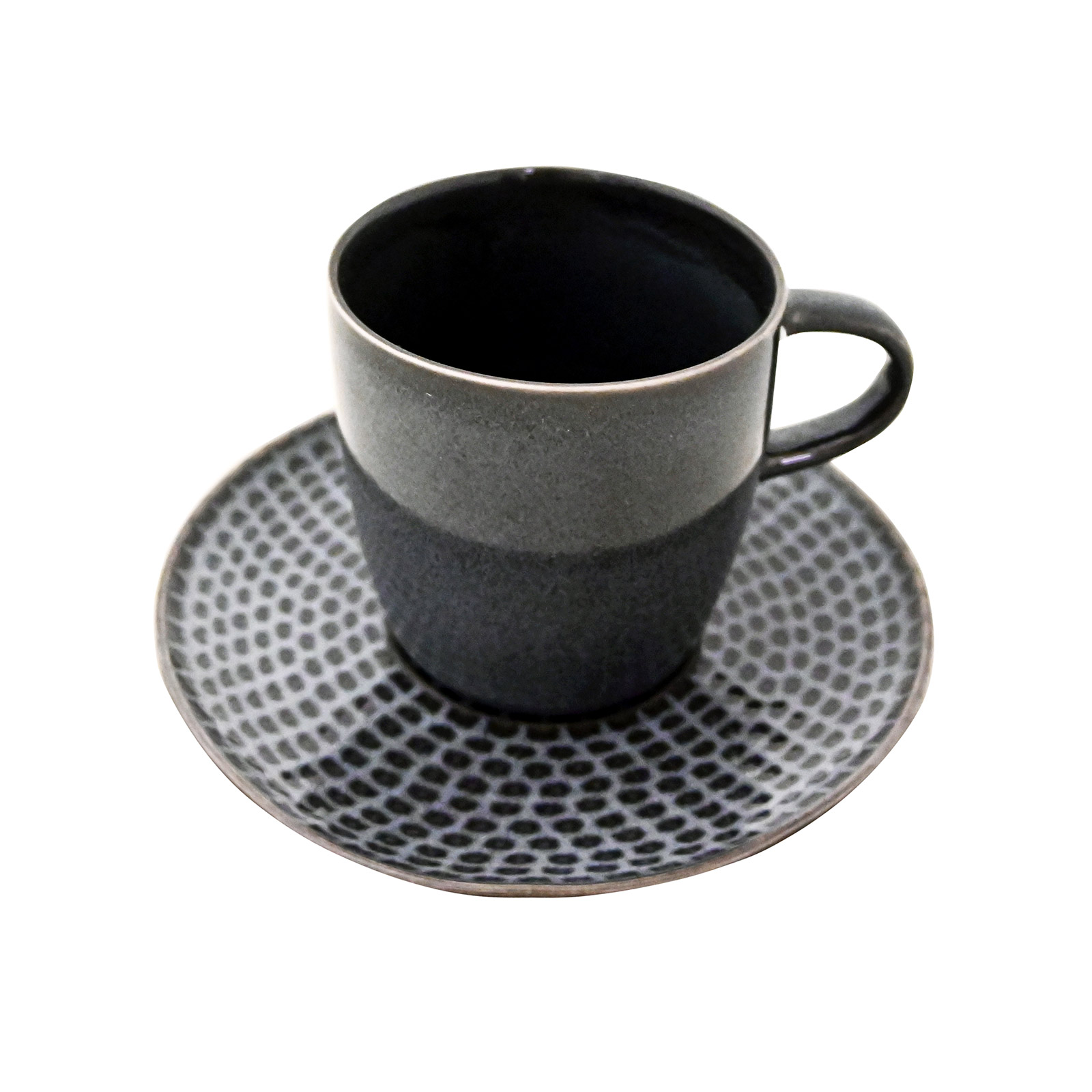 Salt & Pepper 850271 φλυτζάνι με πιατάκι γκρι 18cl εικόνα 1