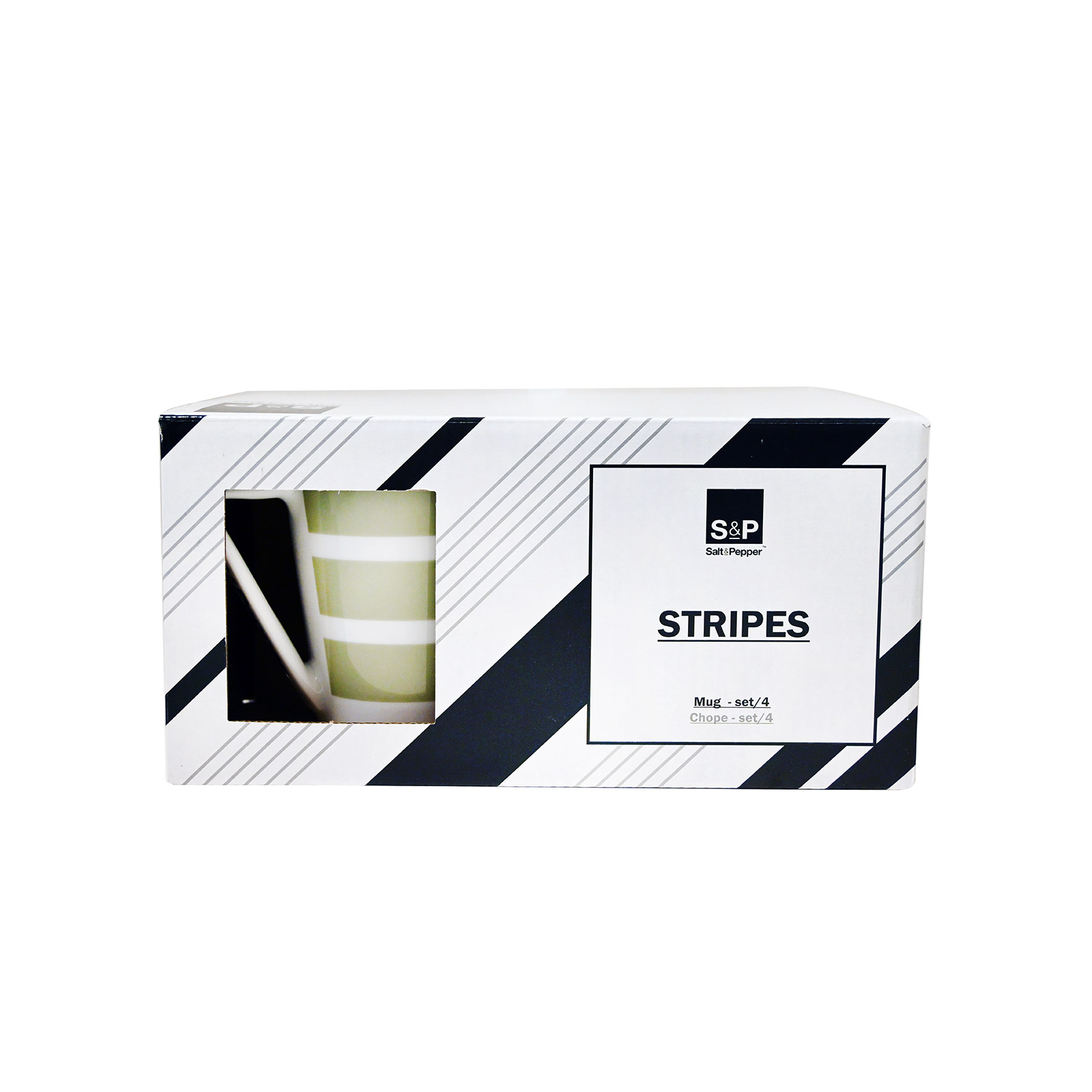 Salt & Pepper 802158 κούπα sage green stripes εικόνα 1