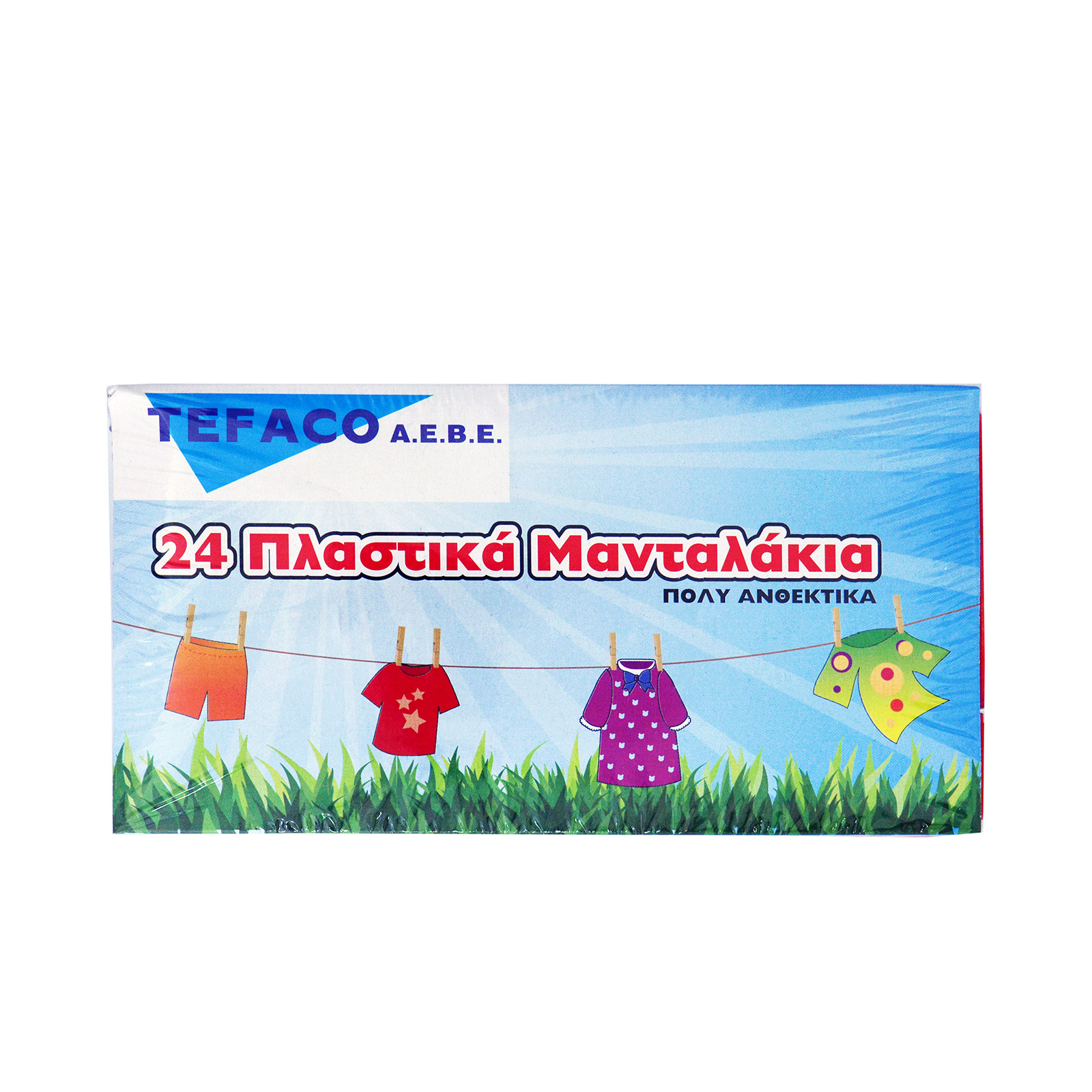 Tefaco μανταλάκια μεγάλα 24τεμ εικόνα 1