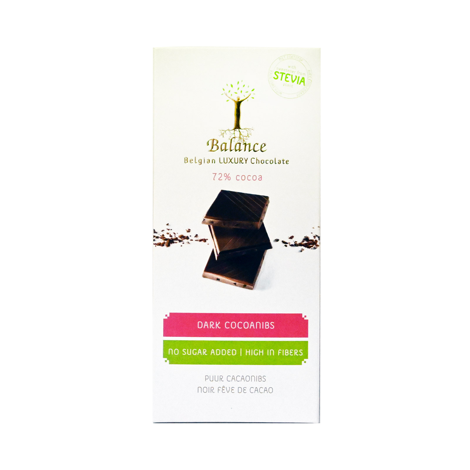 Balance σοκολατάκια υγείας 72% κακάο 85g εικόνα 1