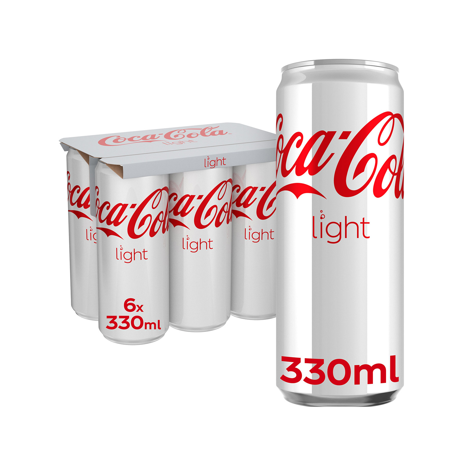 Coca Cola Light αναψυκτικό 6x330ml εικόνα 1