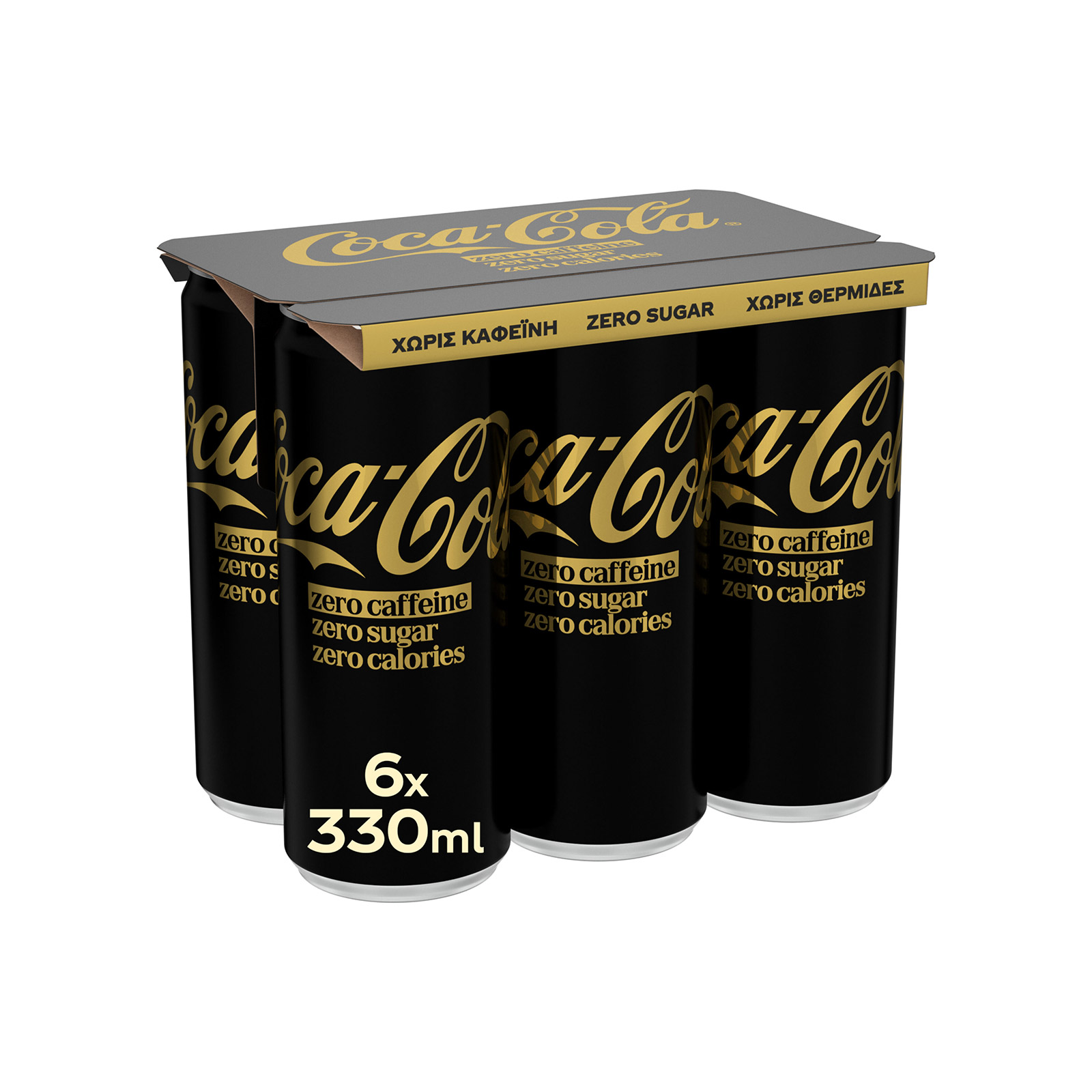 Coca Cola Zero soft drink caffeine- free 6x330ml image 1