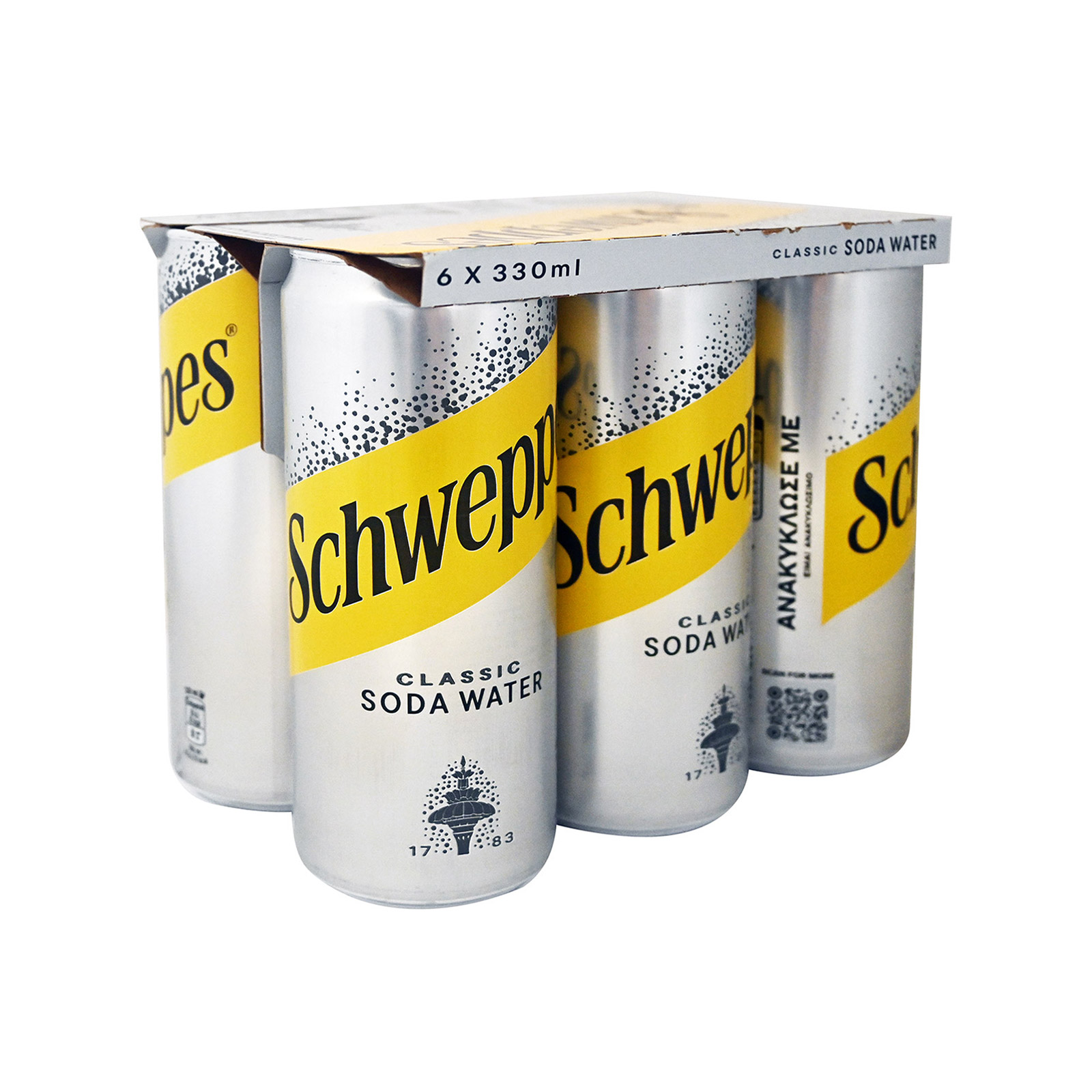 Schweppes αναψυκτικό σόδα 6x330ml εικόνα 1