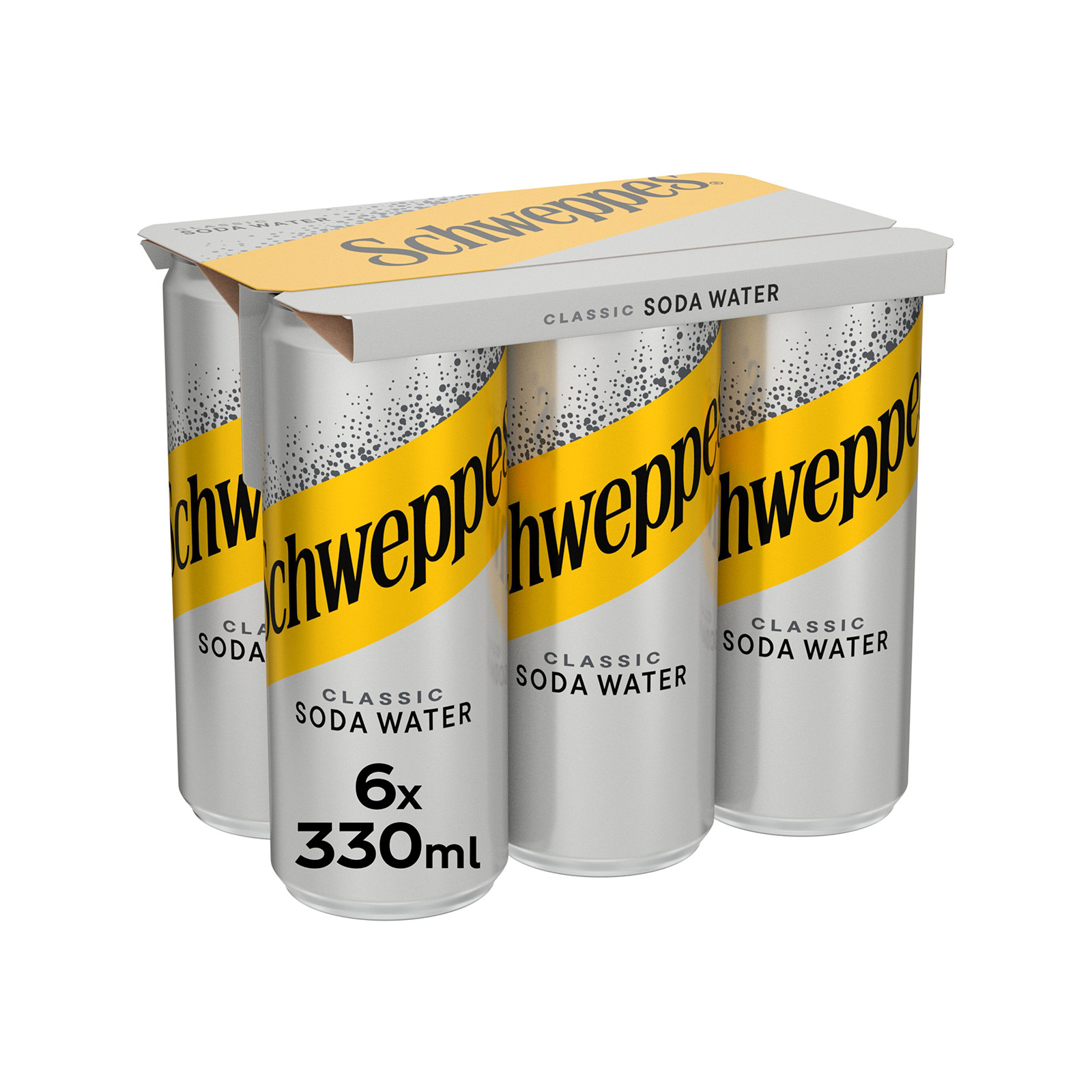 Schweppes αναψυκτικό σόδα 6x330ml εικόνα 1