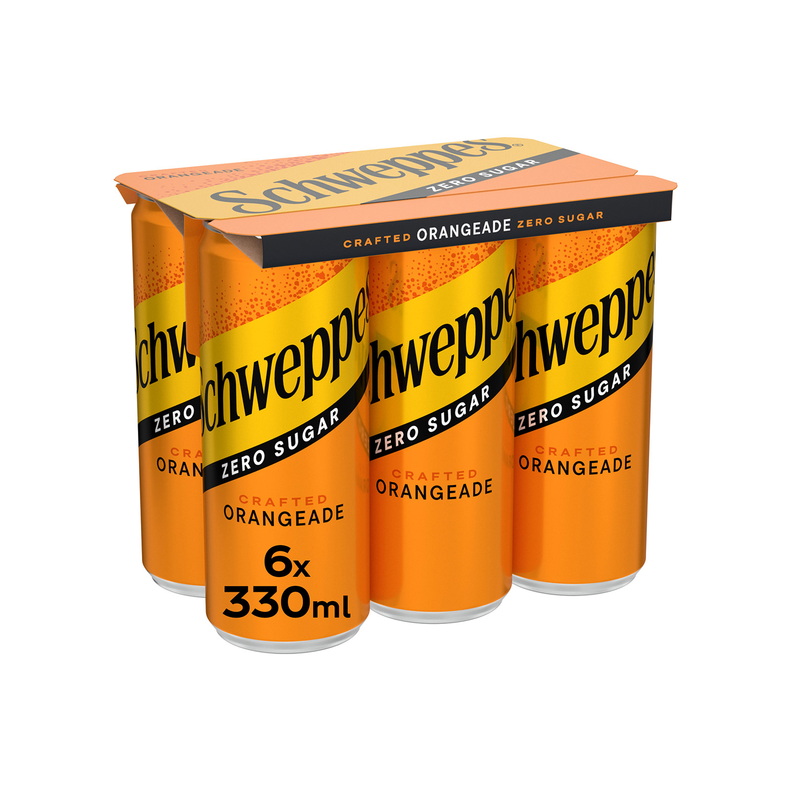 Schweppes αναψυκτικό πορτοκαλάδα 6x330ml εικόνα 1