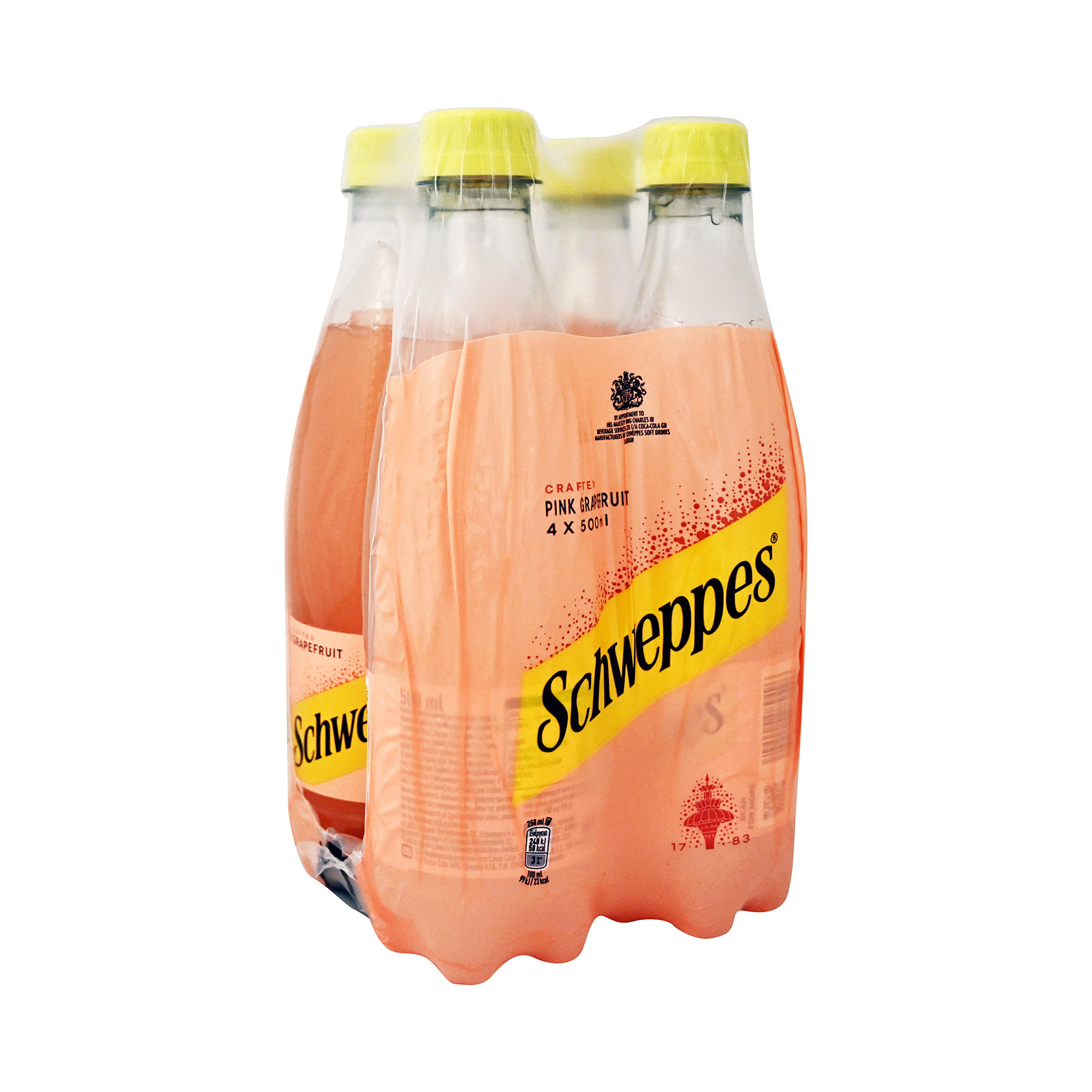 Schweppes soft drink pink grapefruit 4x500ml image 1