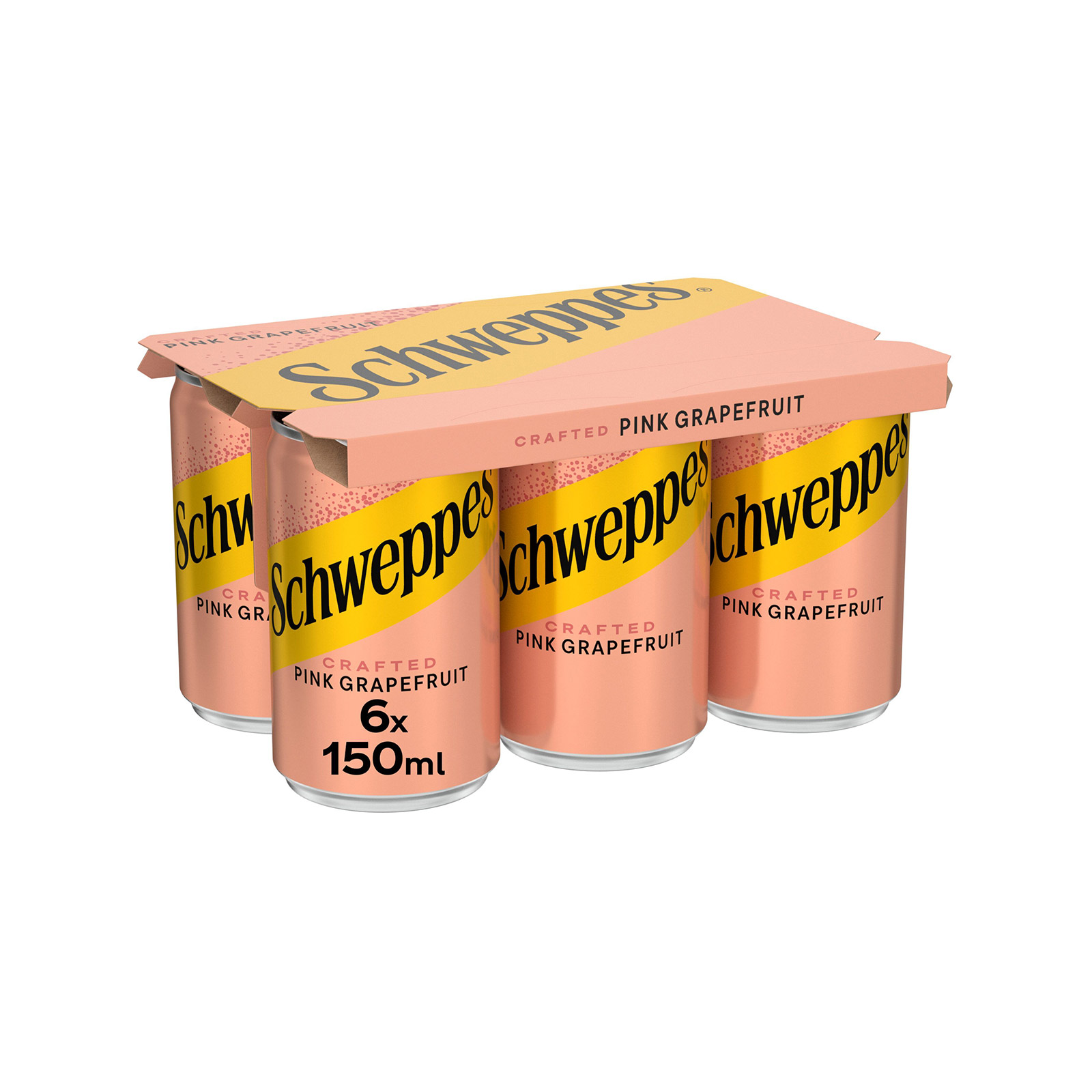 Schweppes αναψυκτικό pink grapefruit 6x150ml εικόνα 1