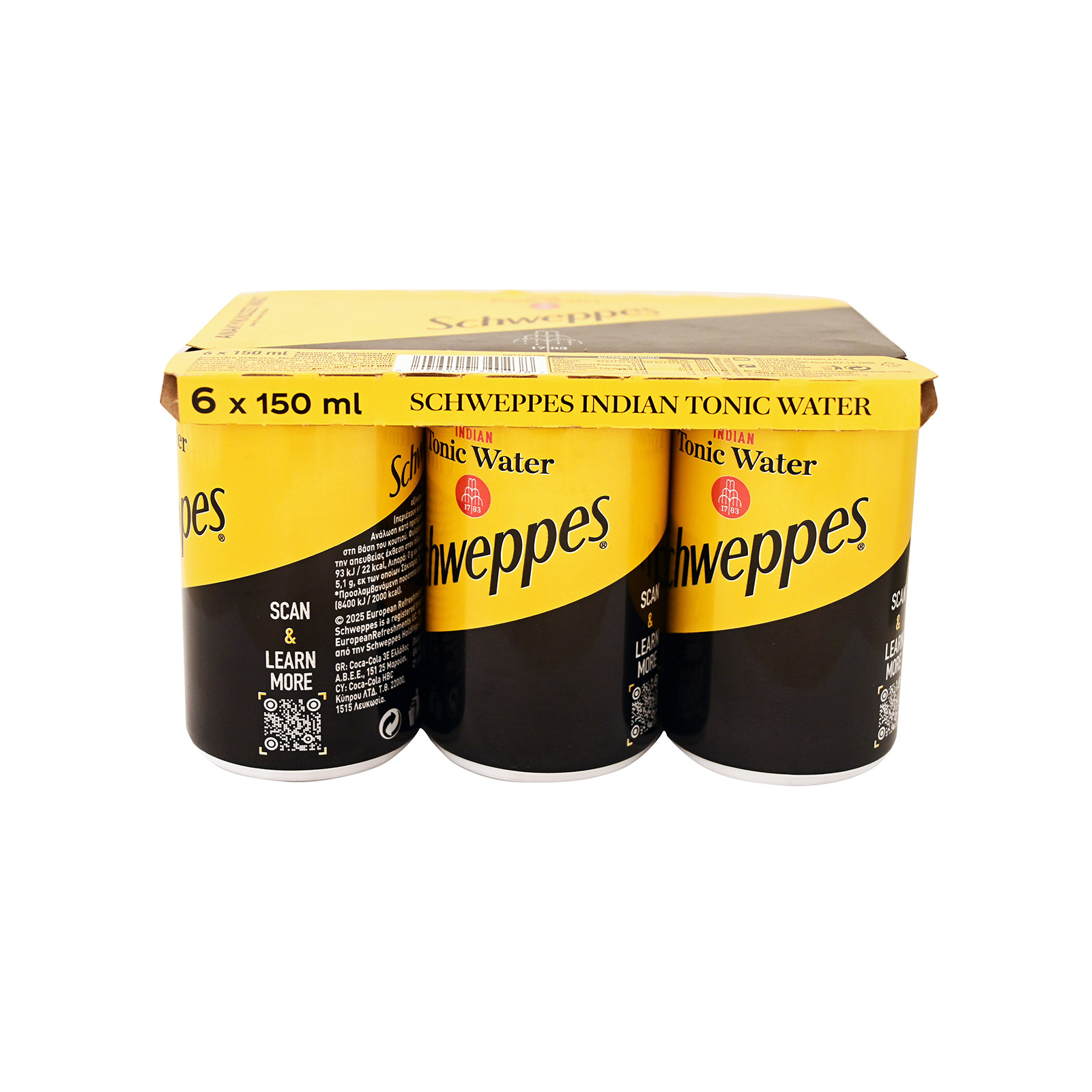 Schweppes Indian tonic water αναψυκτικό 6x150ml εικόνα 1