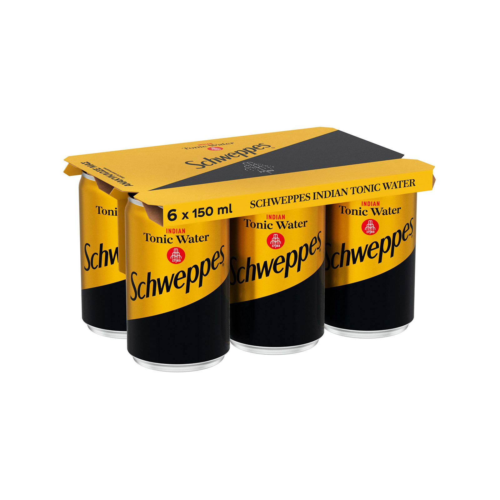 Schweppes Indian tonic water soft drink 6x150ml image 1
