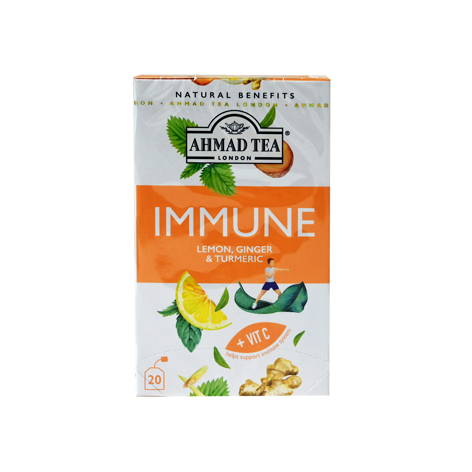 Ahmad Tea Immune infusion Lemon, Ginger, Turmeric & Vitamin C 20bags image 1