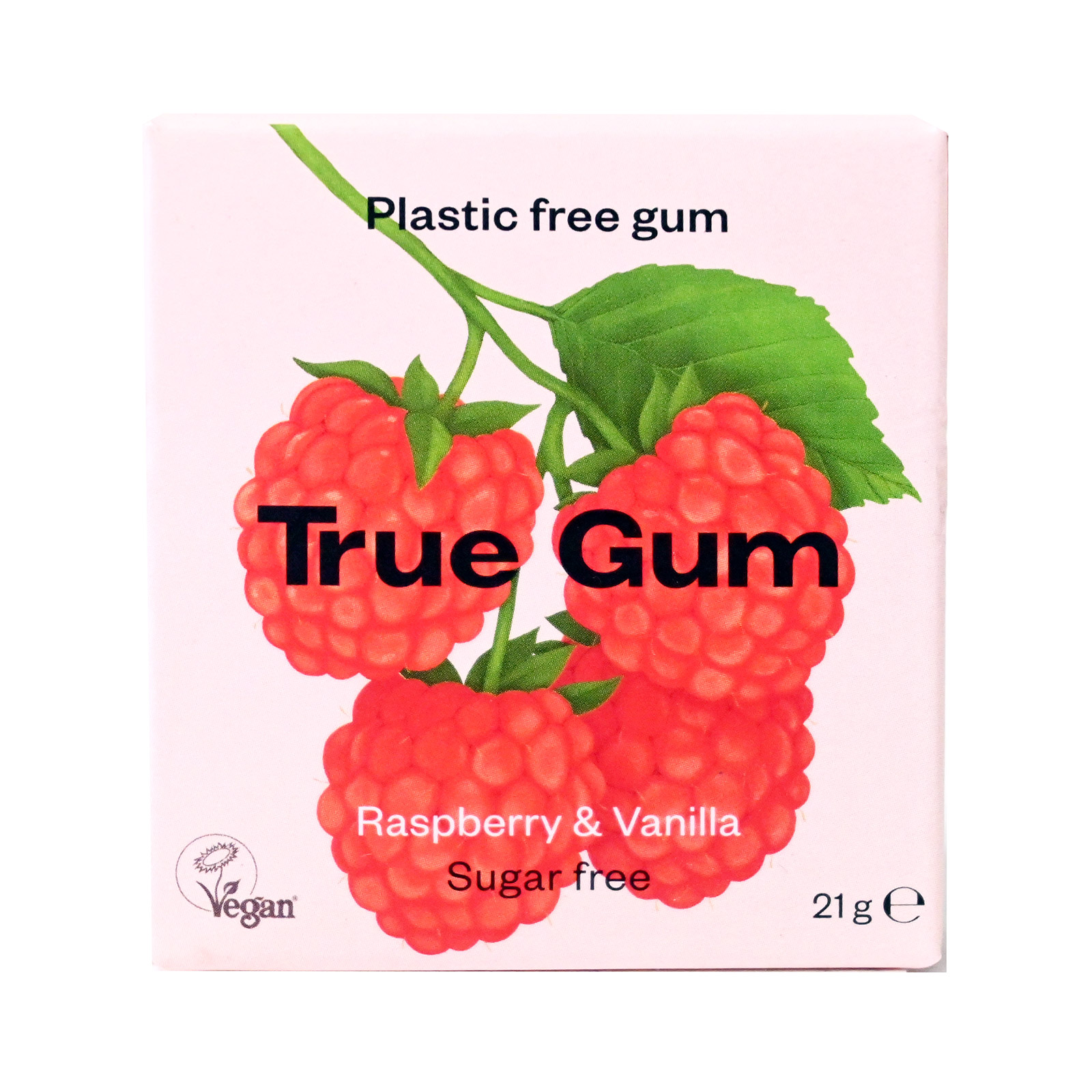 True Gum τσίχλες raspberry & vanilla 21g εικόνα 1