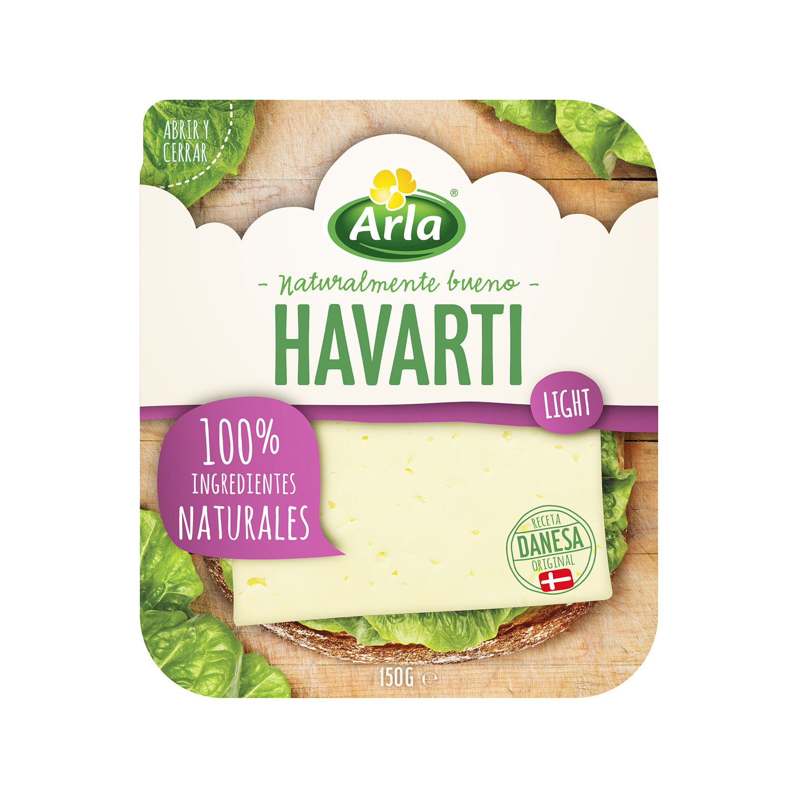 Arla Havarti Light τυρί ημίσκληρο για τοστ σε φέτες 150g εικόνα 1
