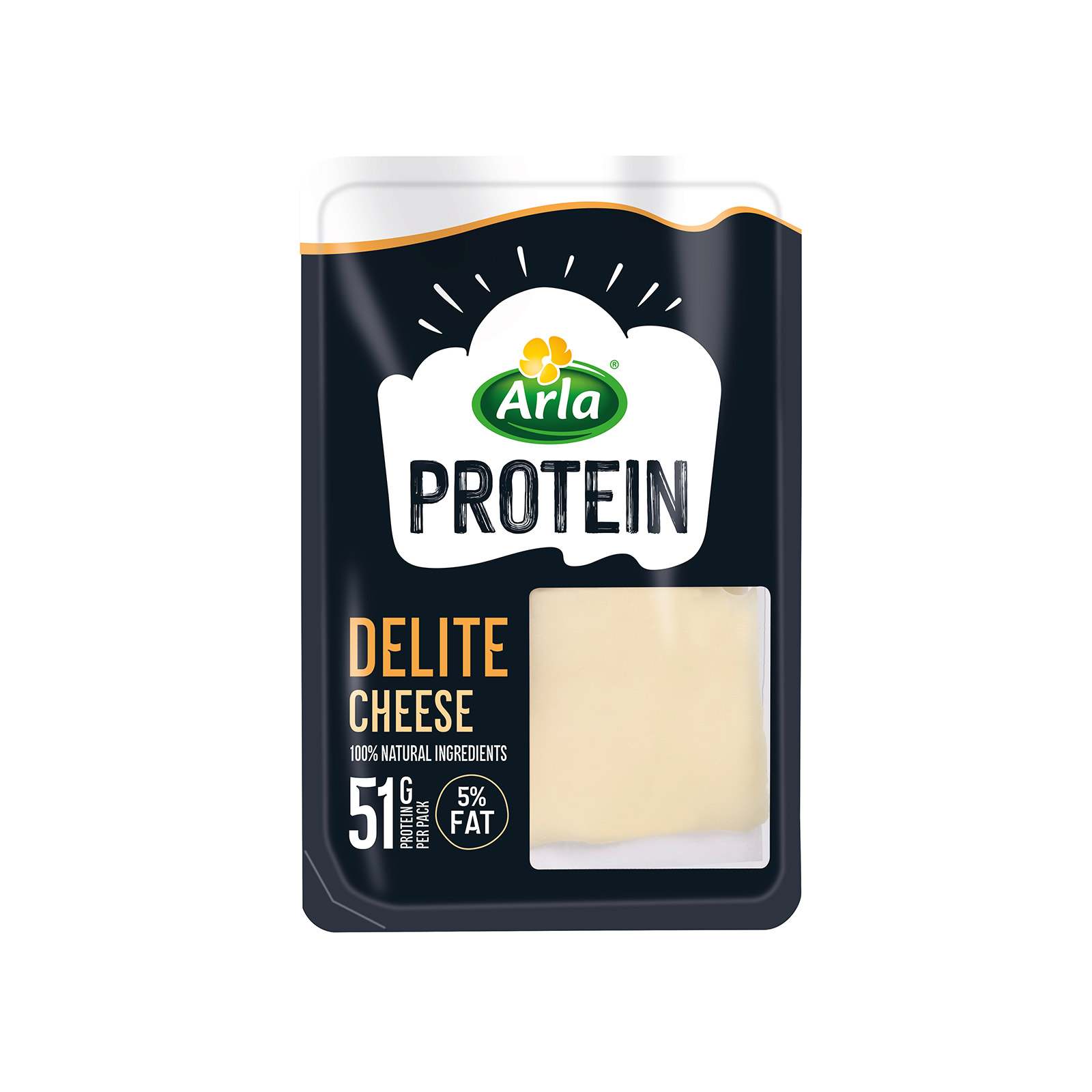 Arla Protein delite τυρί 5% σε φέτες 150g εικόνα 1