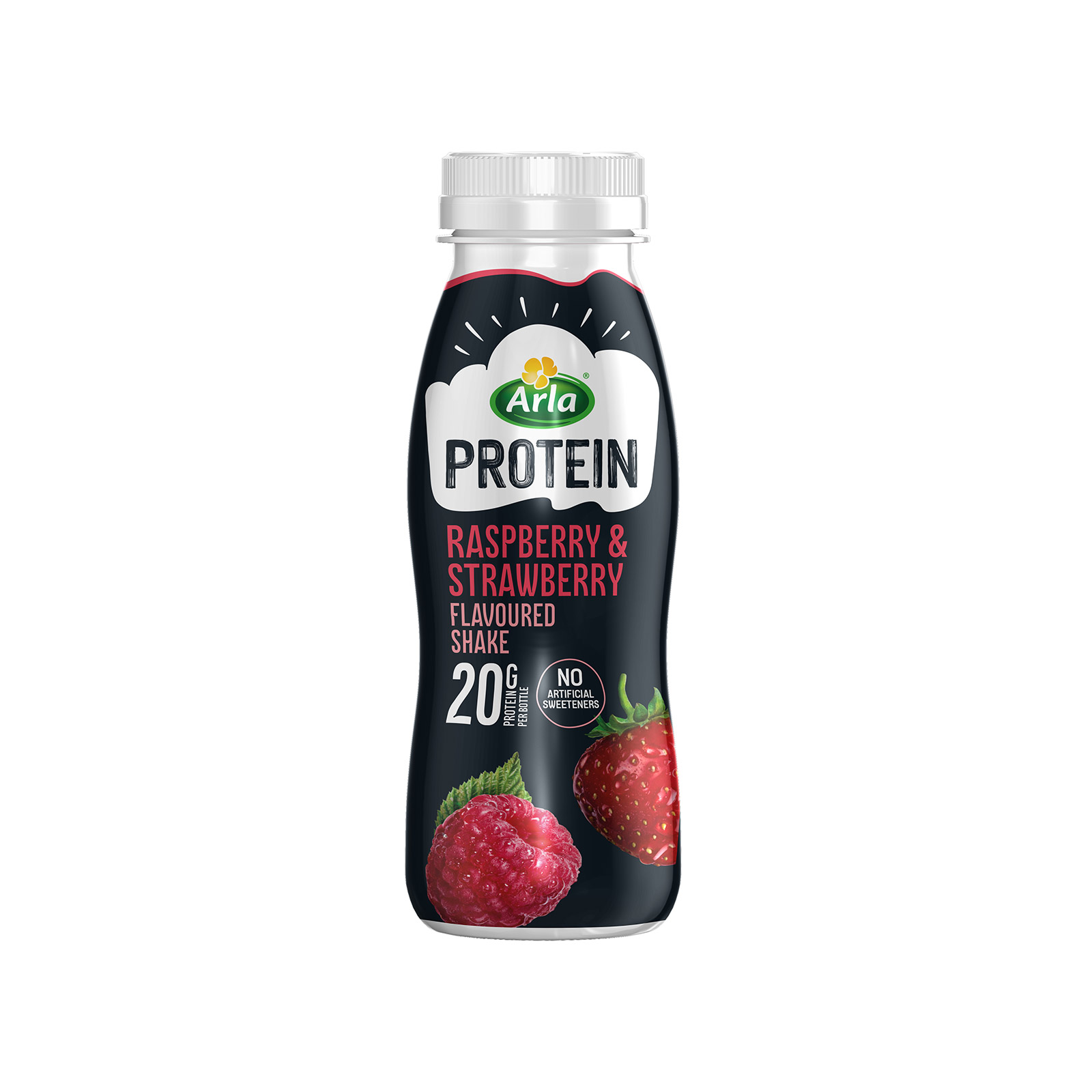 Arla Protein Shake ρόφημα πρωτεΐνης raspberry & strawberry 225ml εικόνα 1