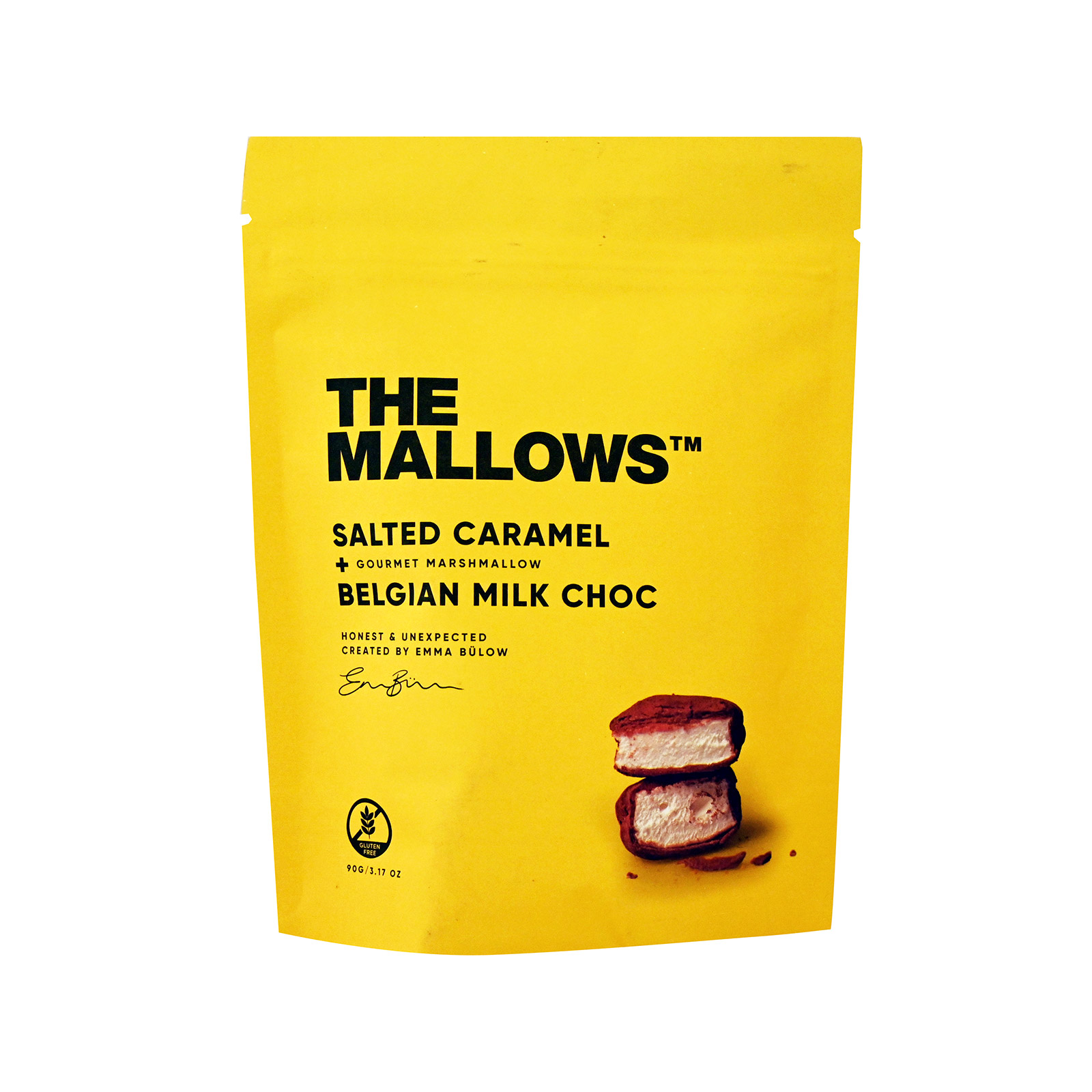 The Mallows χειροποίητα dragee μαρσμέλοου salted caramel - belgian milk choc 90g εικόνα 1