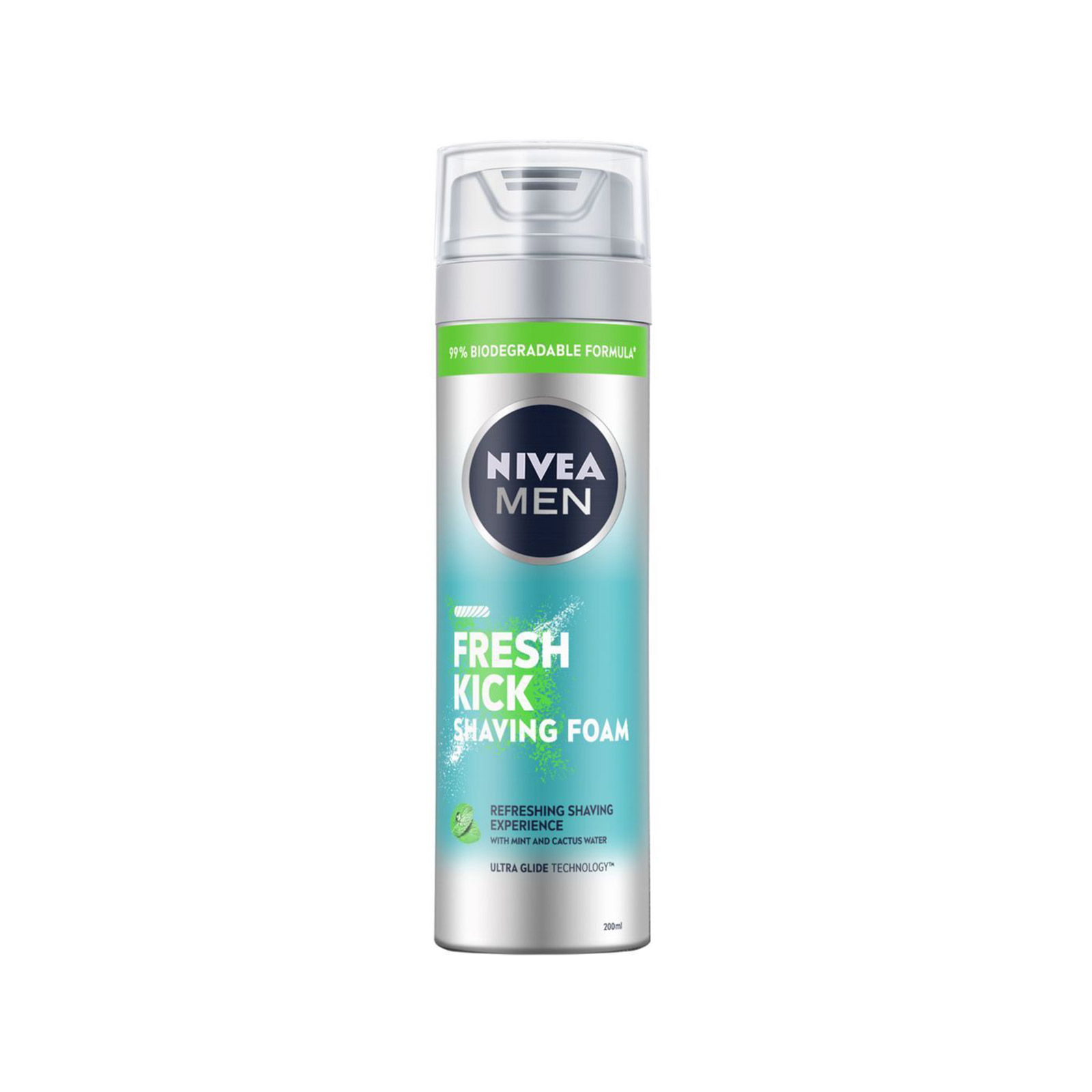 Nivea Men / fresh kick αφρός ξυρίσματος 200ml εικόνα 1