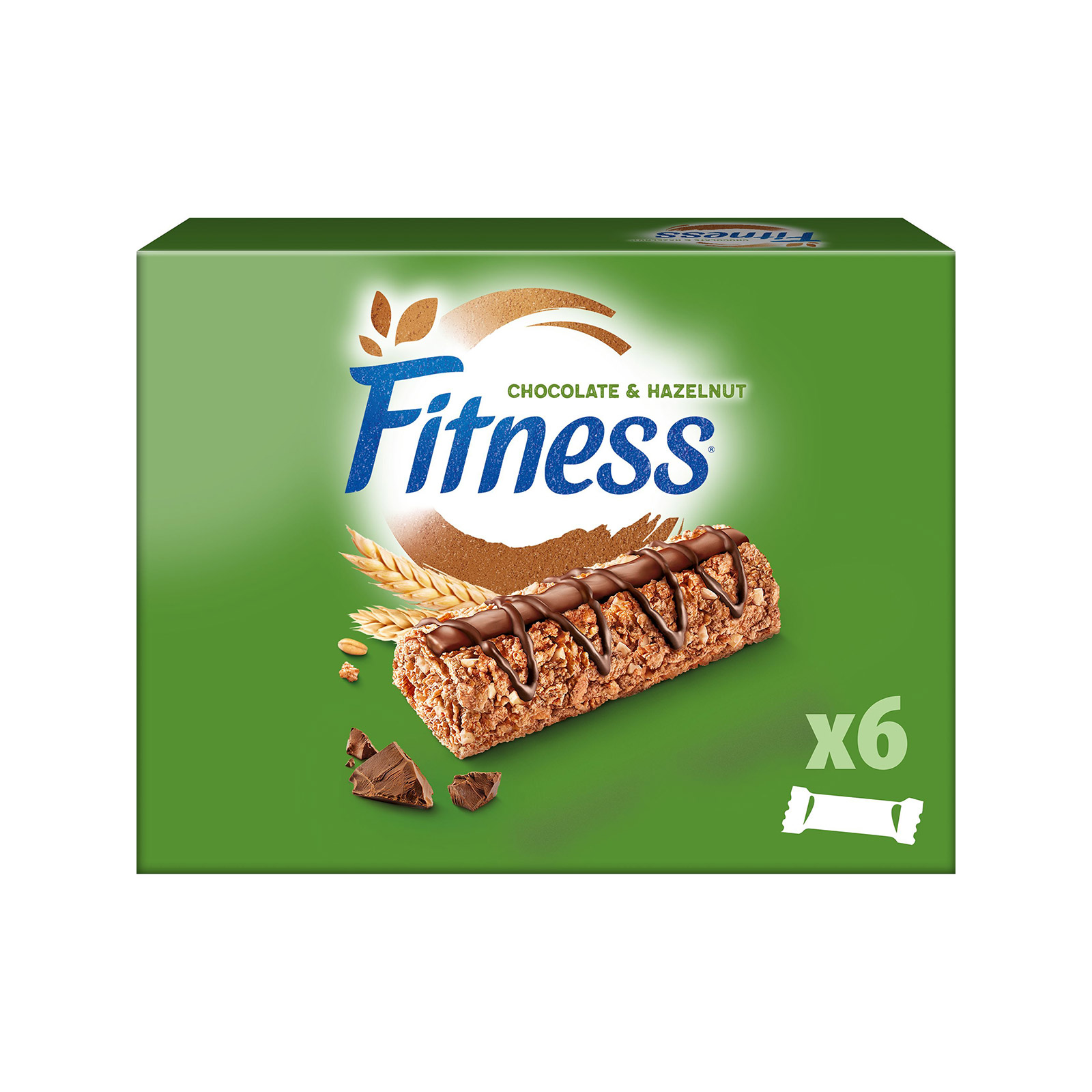 Fitness Delice μπάρα δημητριακών ολικής άλεσης σοκολάτα γάλακτος & άρωμα φουντουκιού 6x22.5g εικόνα 1
