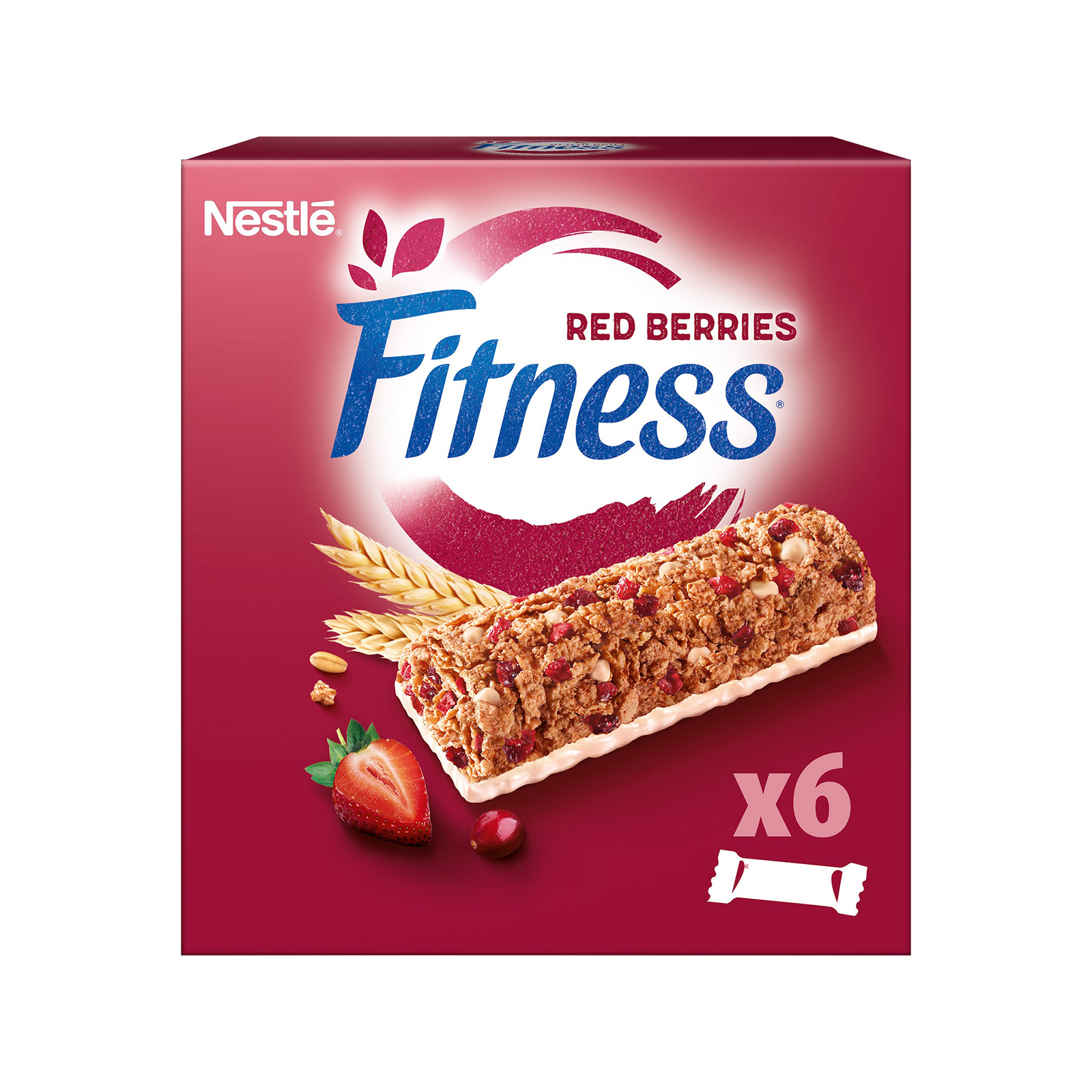 Fitness μπάρα δημητριακών ολικής άλεσης red berries 6x23.5g εικόνα 1