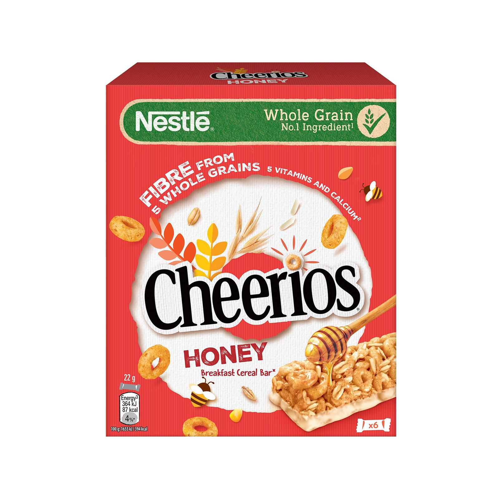 Cheerios bars Honey 6x22g image 1