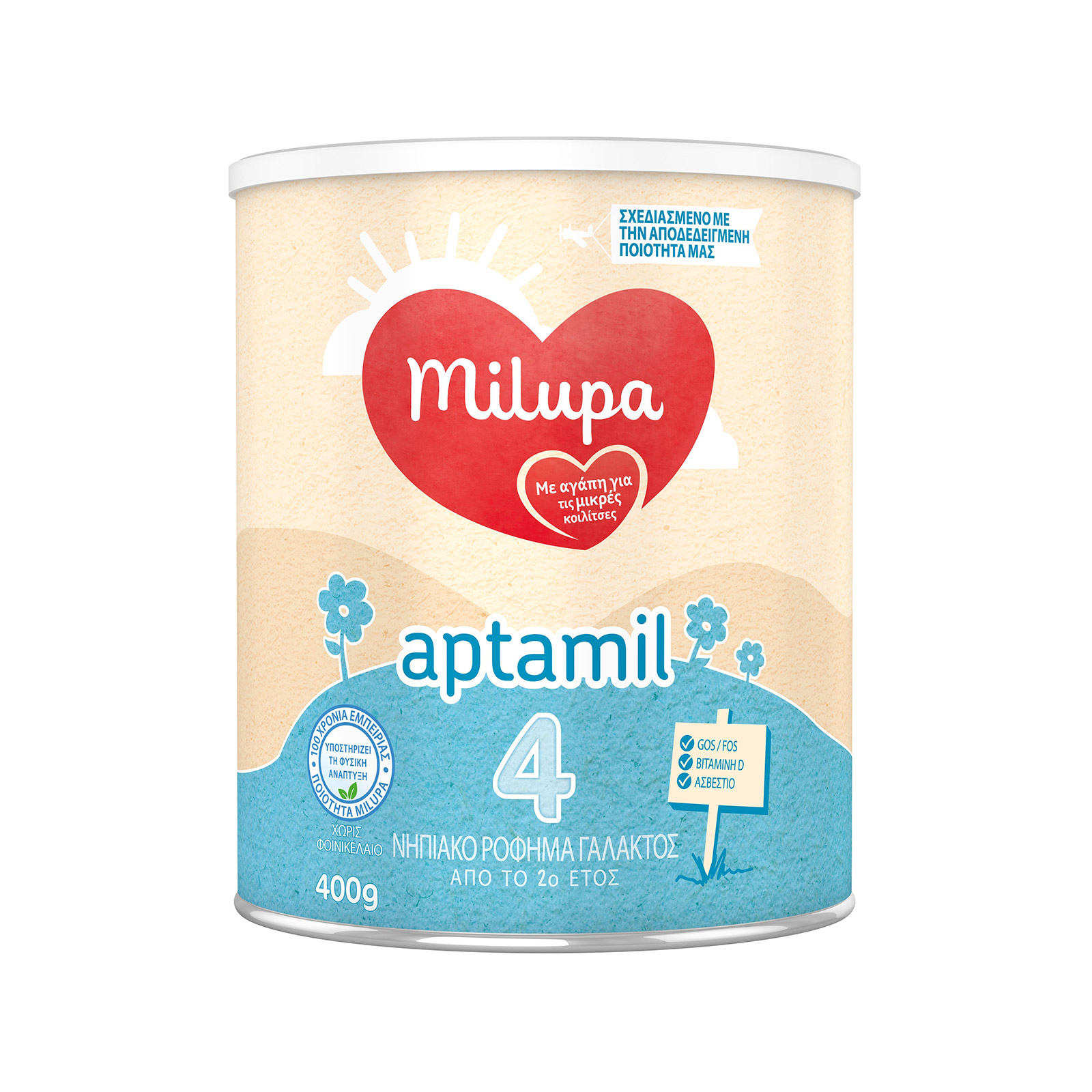 Milupa Aptamil No. 4 powdered milk drink for kids 2+ years 400g image 1