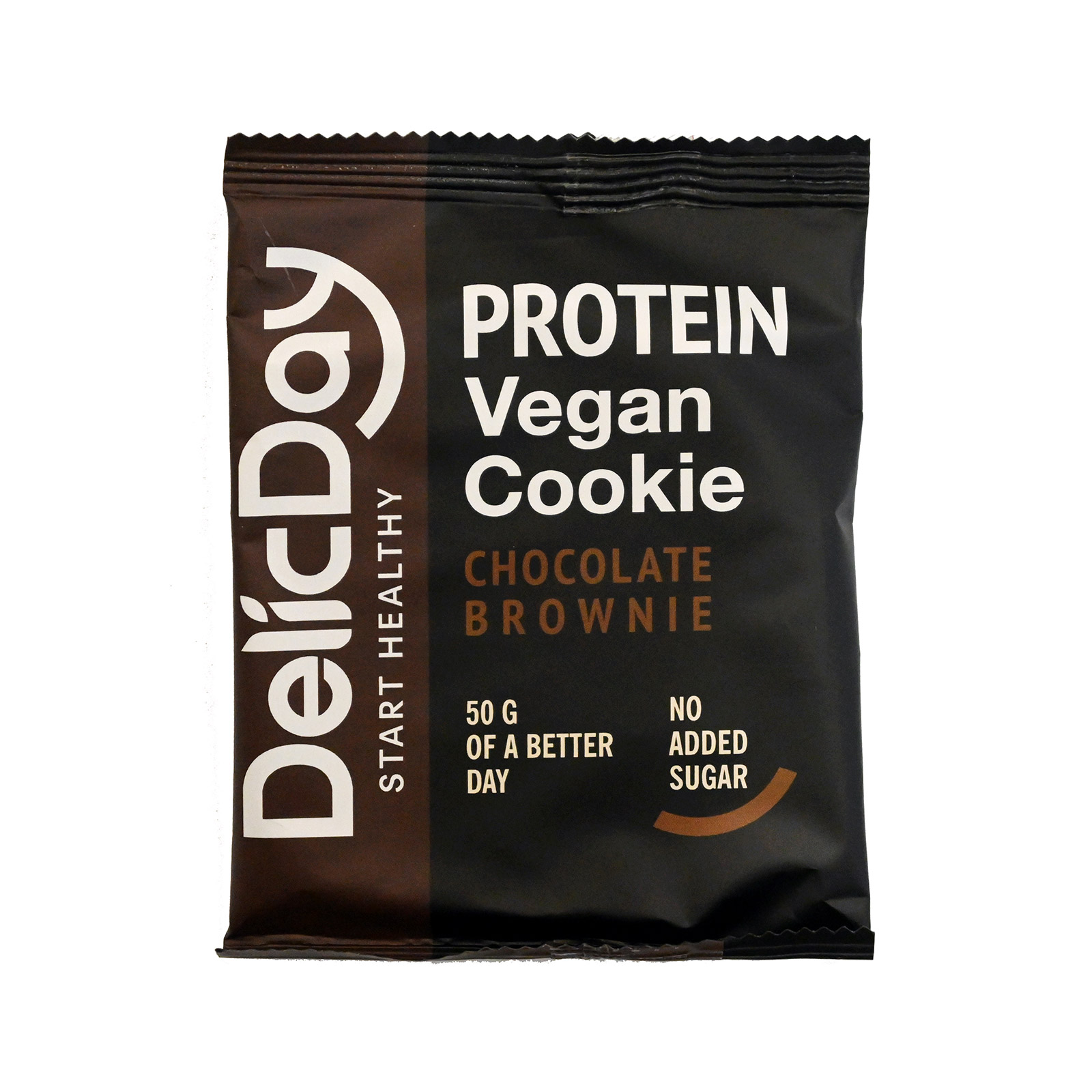 DelicDay Protein μπισκότο chocolate brownie 50g εικόνα 1
