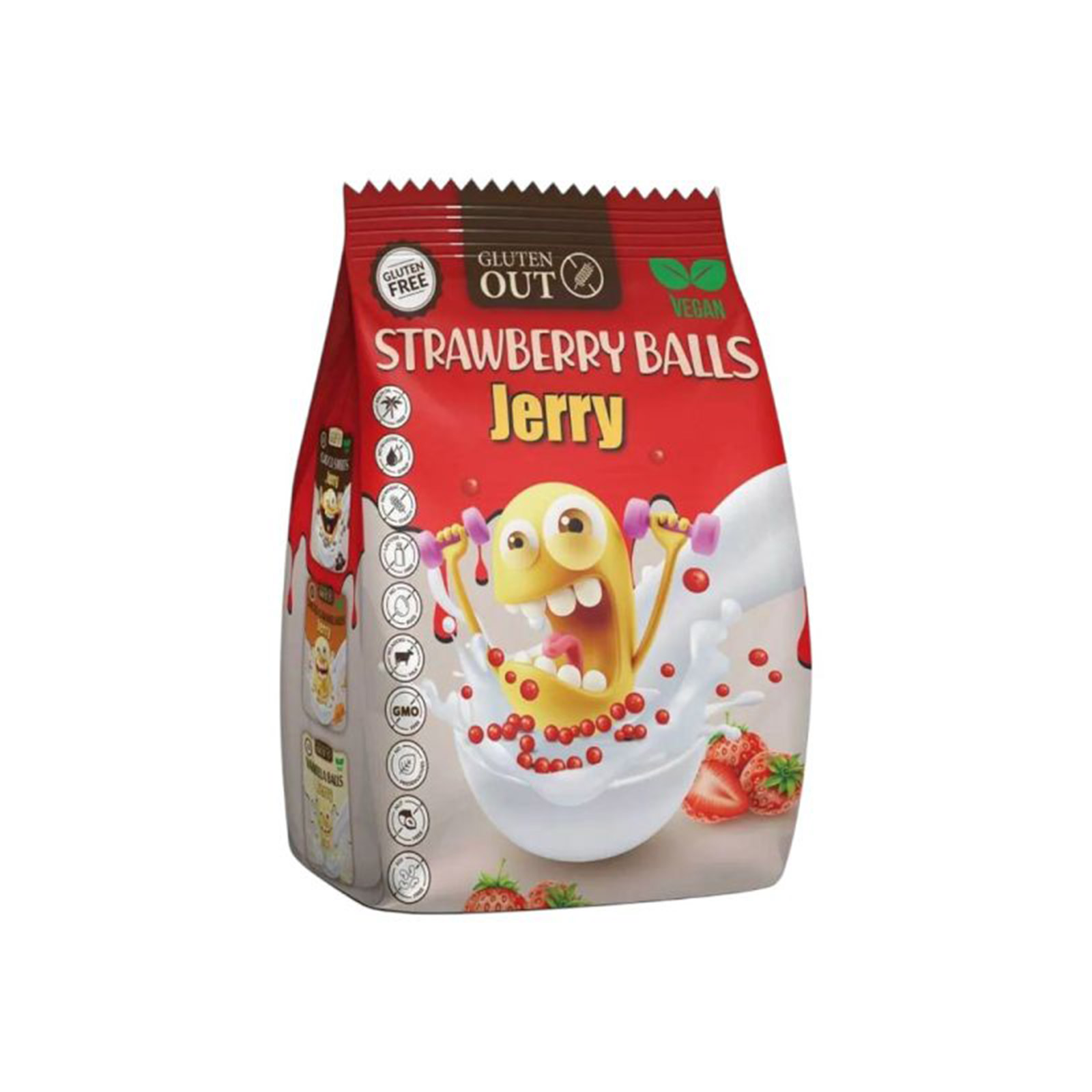 Jerry cereal strawberry balls 375g image 1