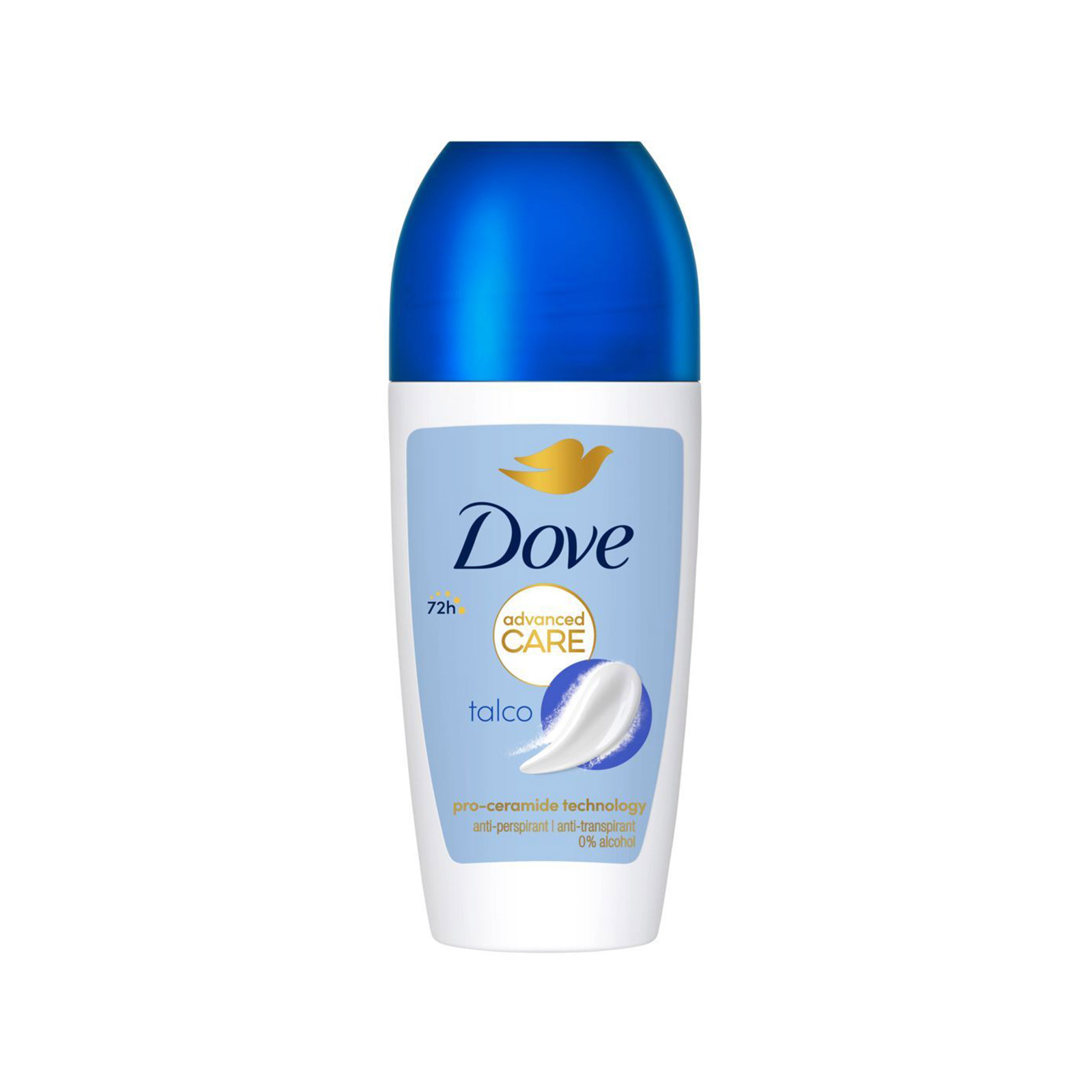 Dove αποσμητικό roll on talco 50ml εικόνα 1