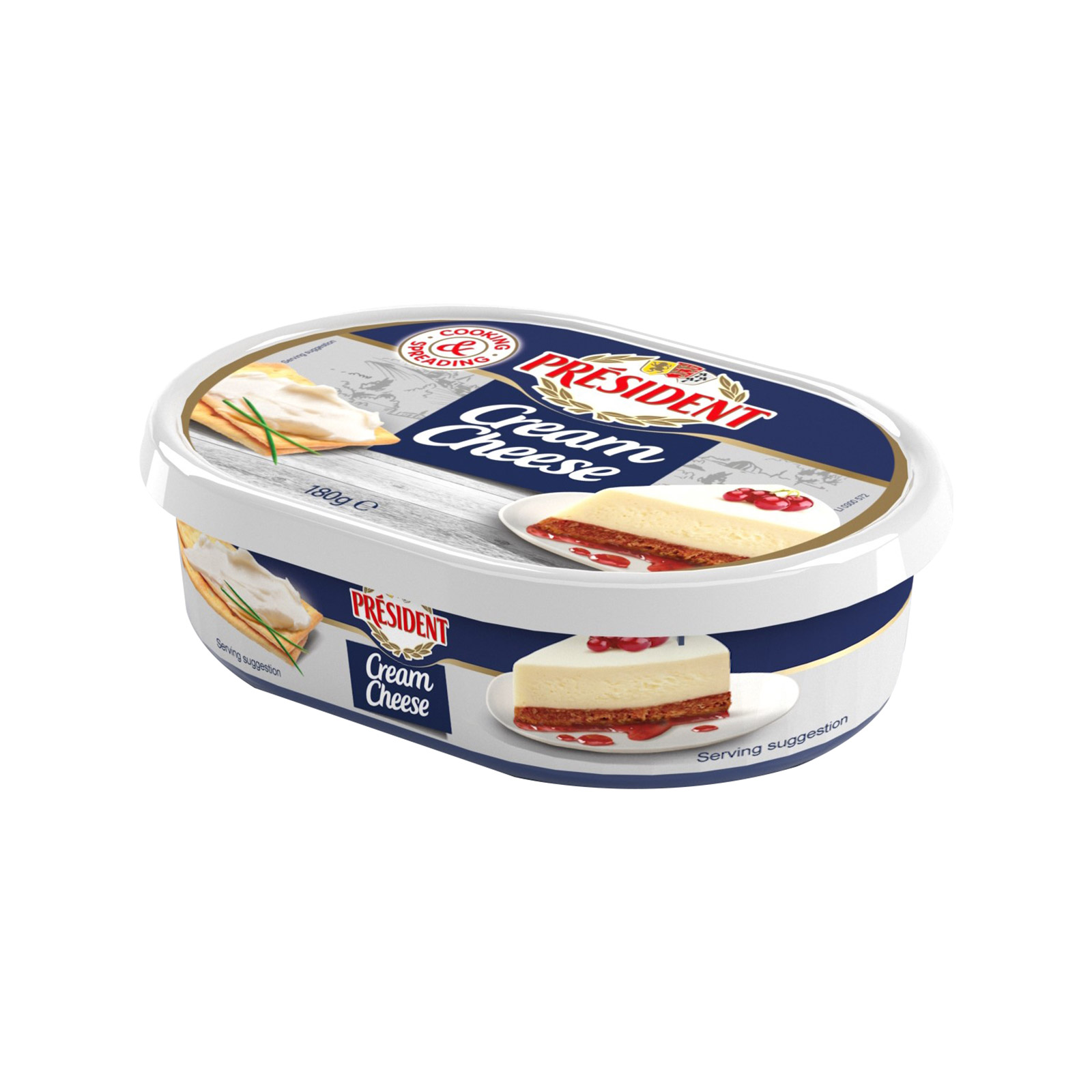 President Cream cheese τυρί κρεμώδες επάλειψης 180g εικόνα 1