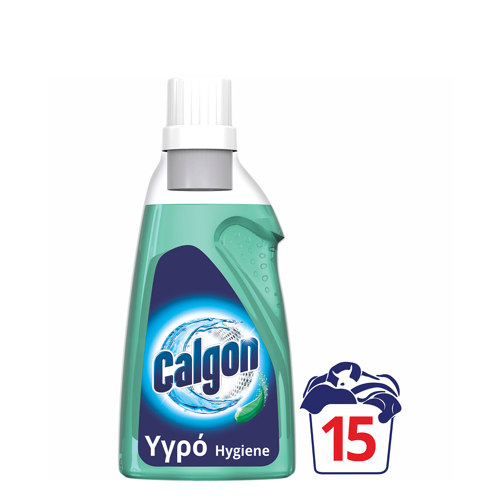 Calgon Hygiene Plus Gel washing machine protection liquid salt-dirt 750 ml 15washes image 1