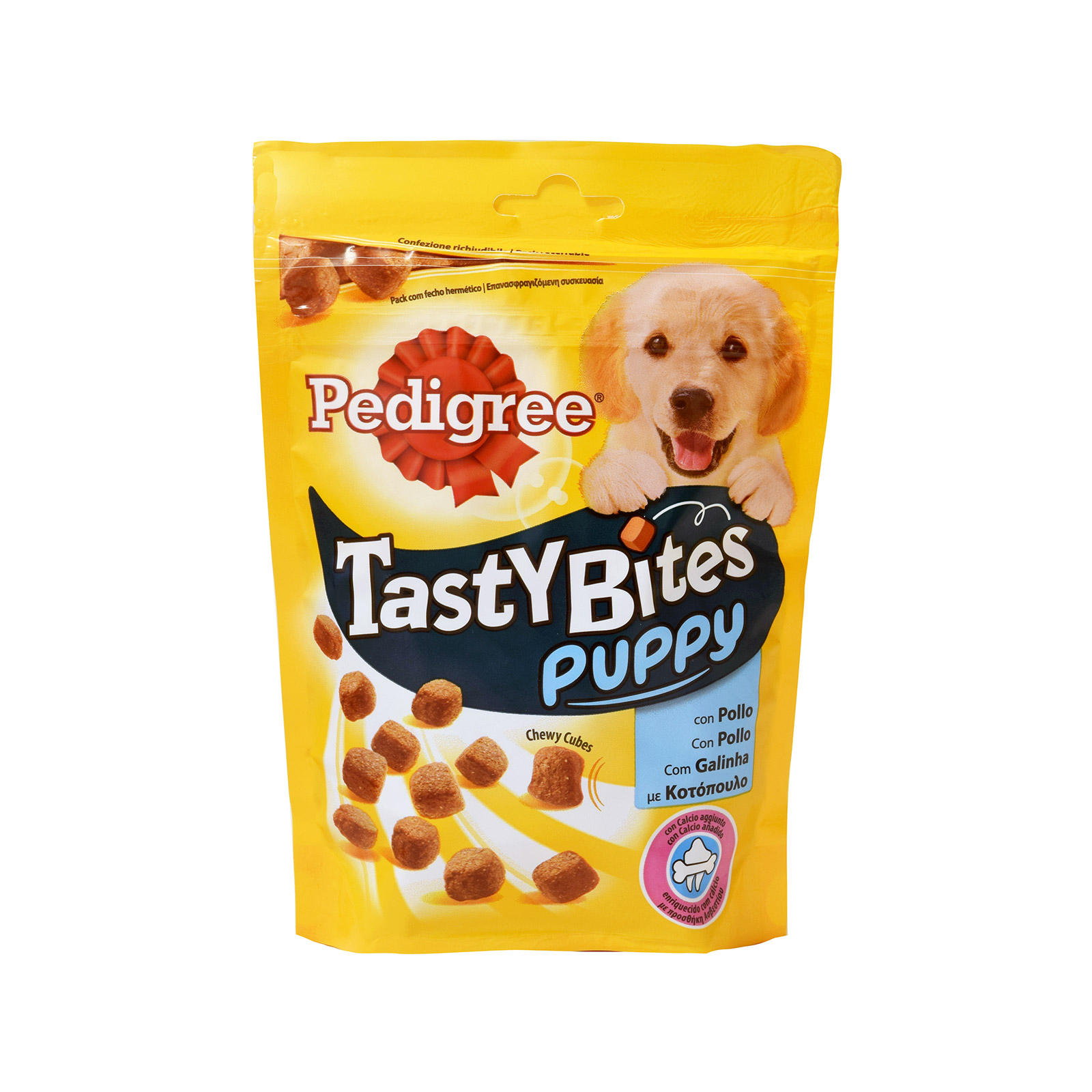 Pedigree Tastybites Puppy dog food supplement with chicken 125g image 1
