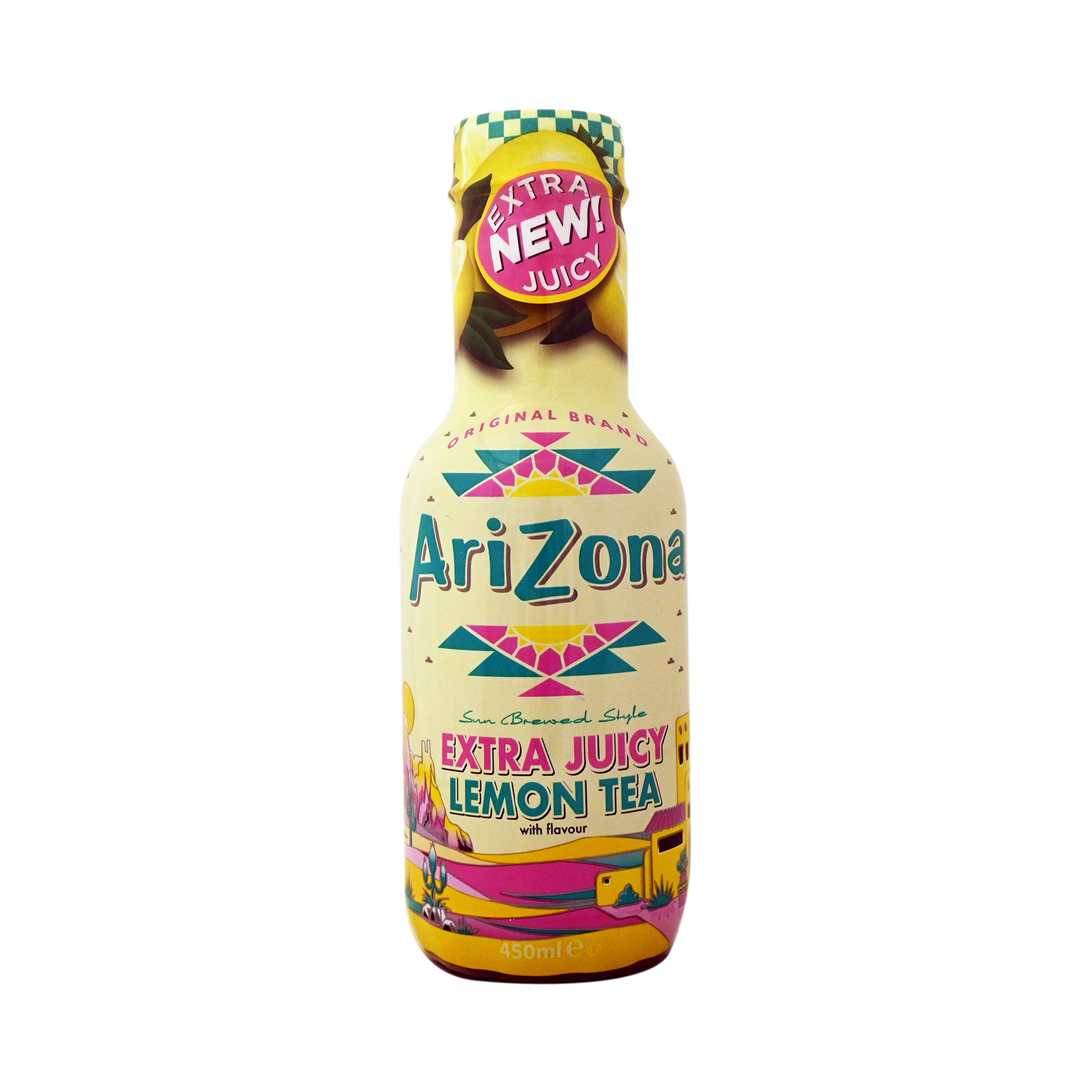 Arizona Extra juicy black tea lemon 450ml image 1