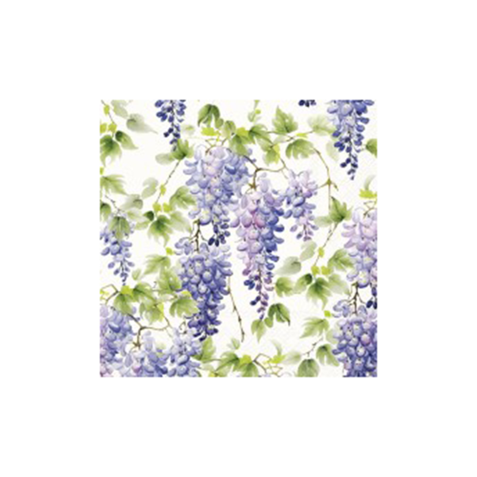 Ihr C106706 small napkins purple wisteria 25 x 25 ek, 20 temaxia 78g image 1
