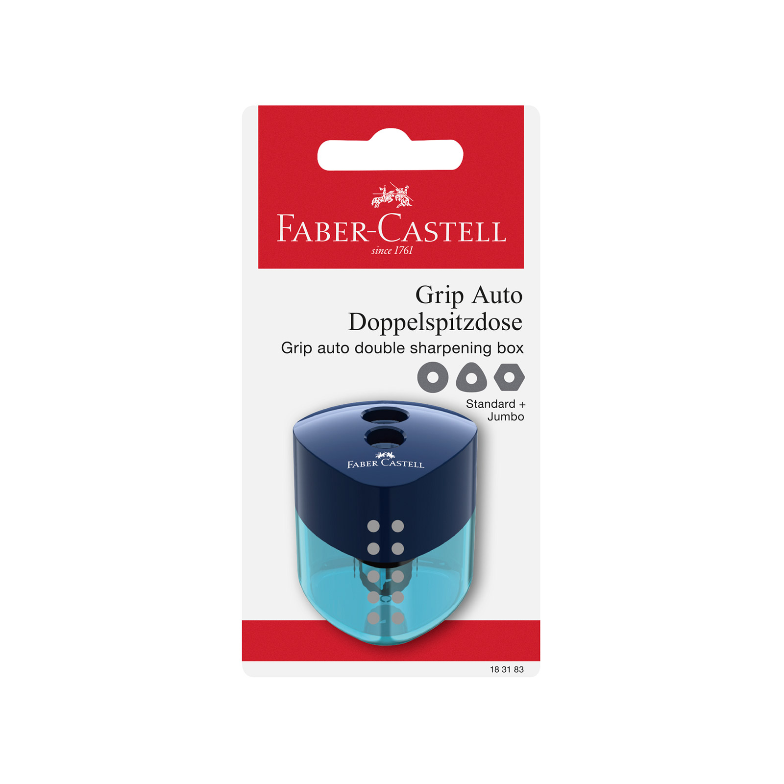 Faber Castell Auto double 183183 double sharpener blue image 1