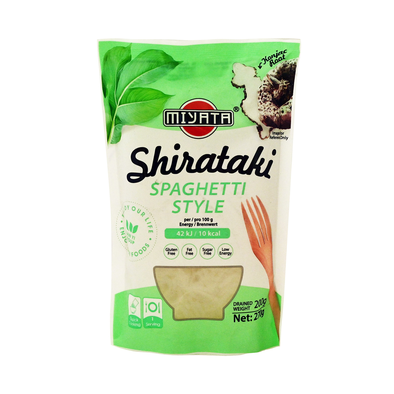 Miyata Shirataki παρασκεύασμα απο αλεύρι spaghetti style 270g εικόνα 1